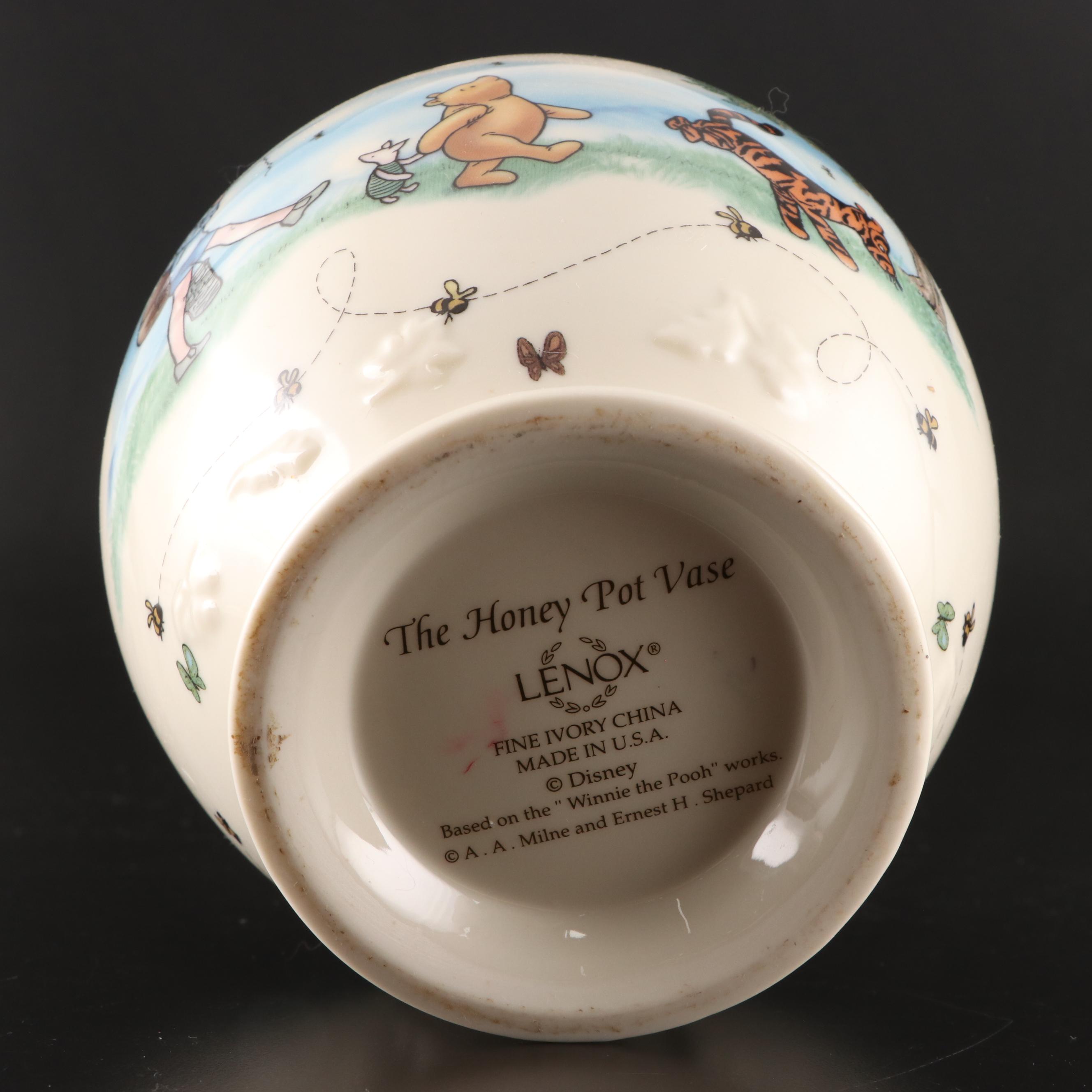 Lenox "Honey Pot" Winnie-the-Pooh Bone China Vase