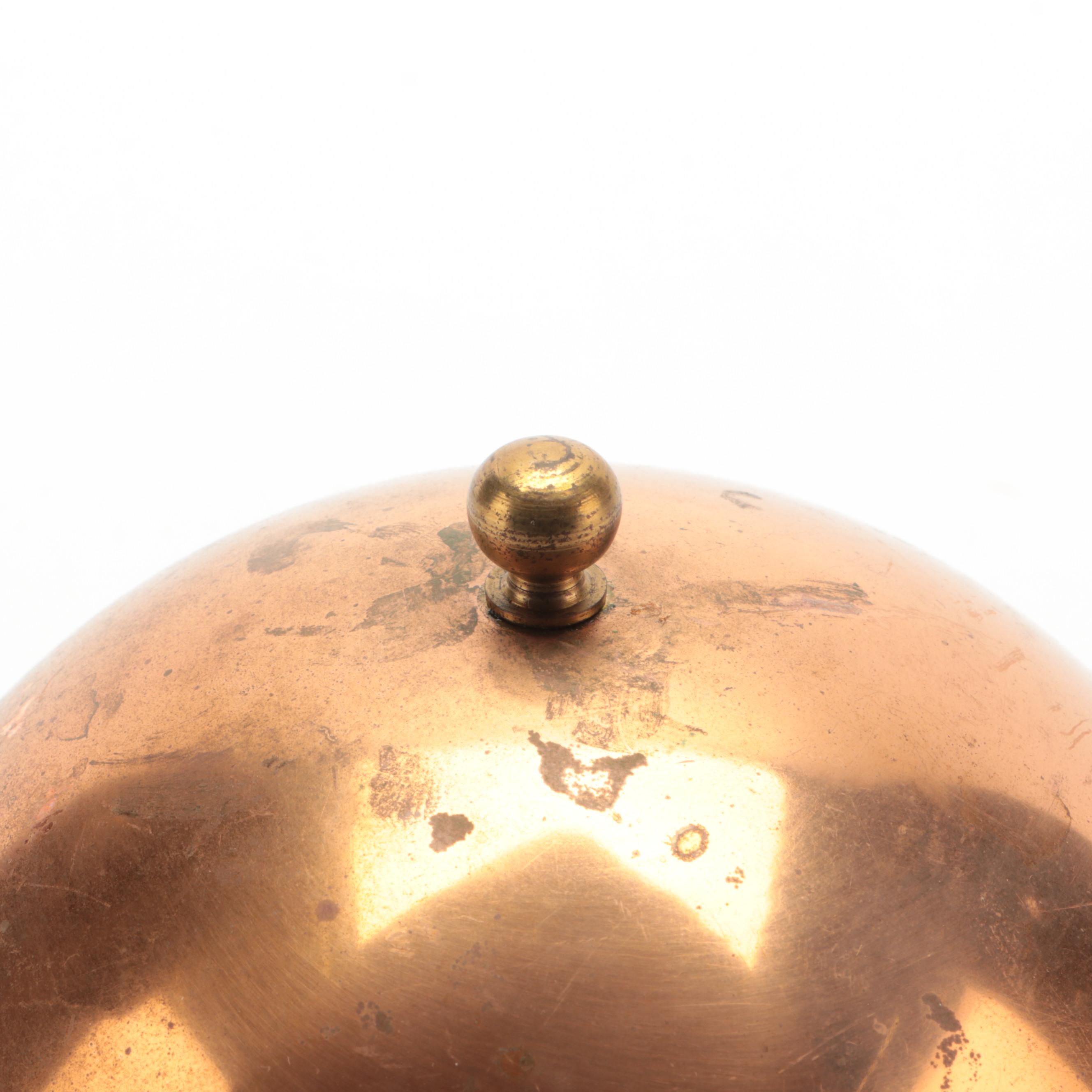 Copperware Covered Serving Dish