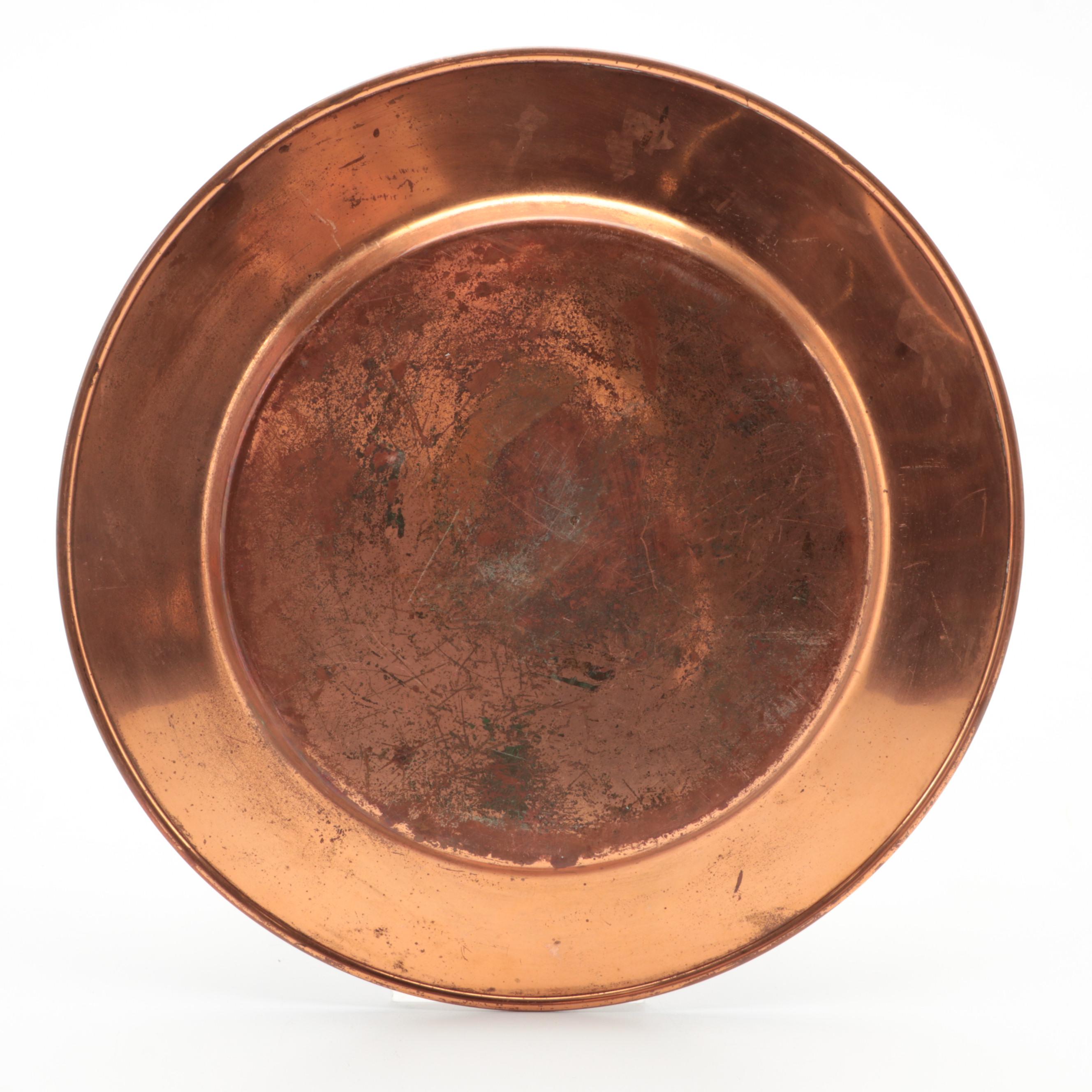Copperware Covered Serving Dish