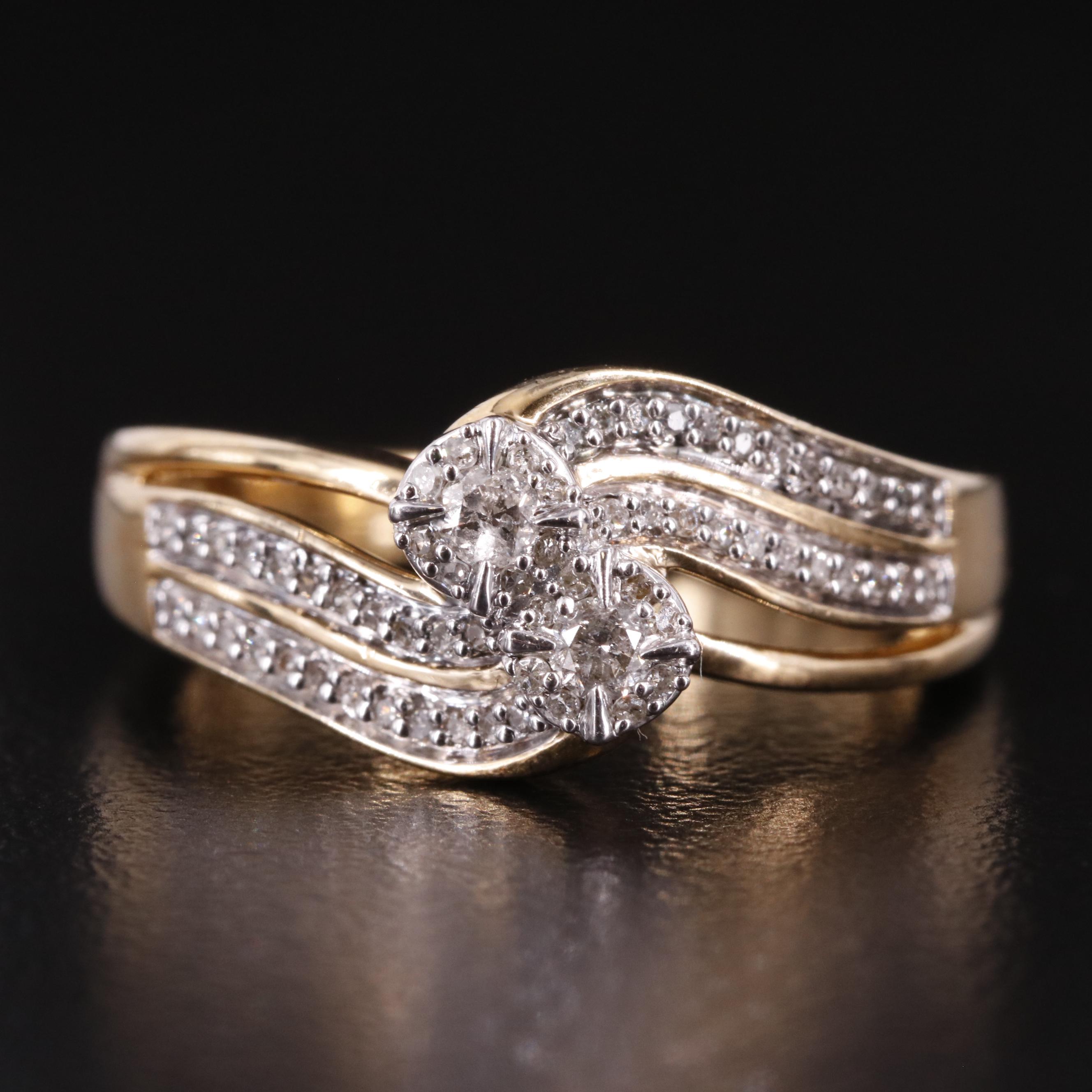 Sterling Diamond Ring