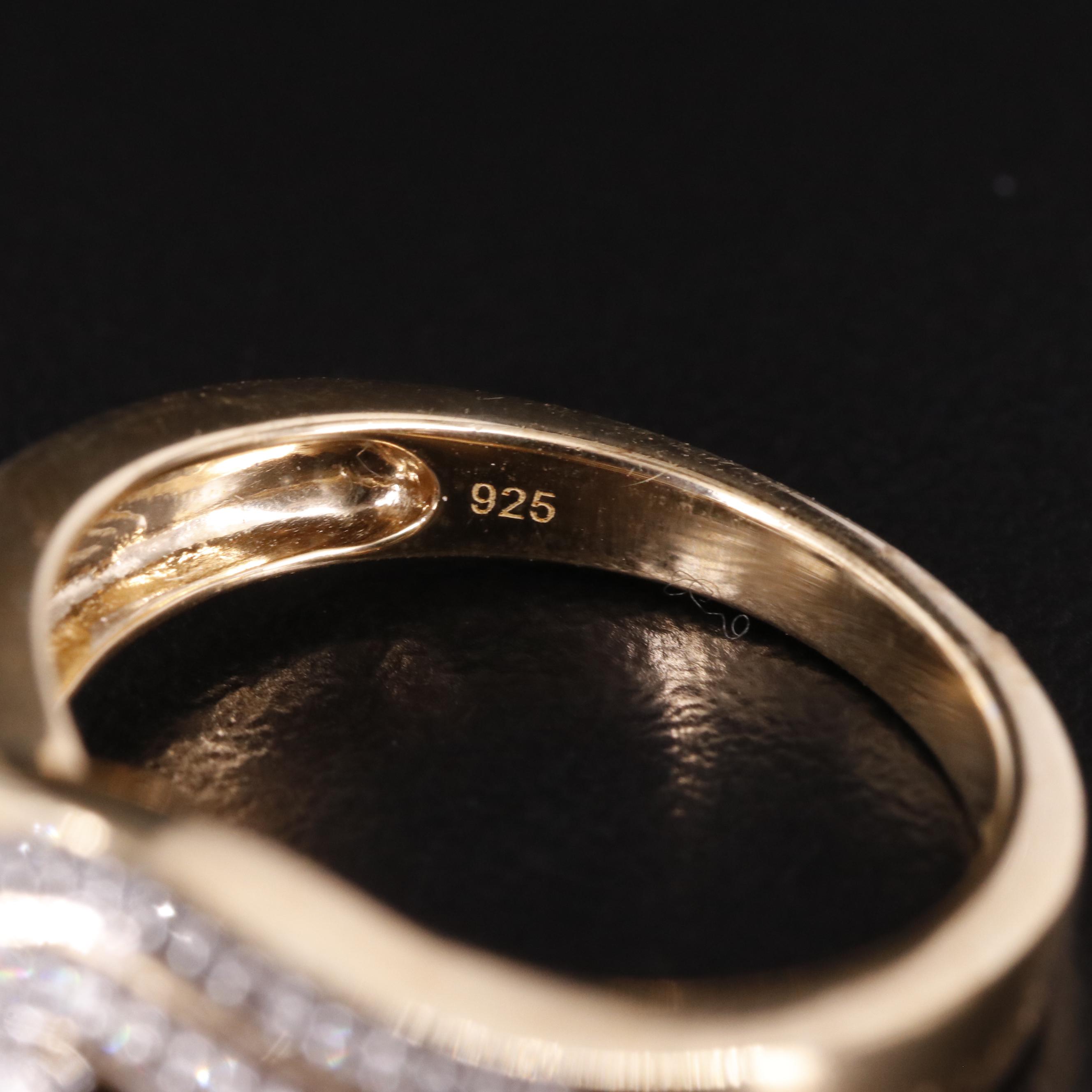 Sterling Diamond Ring