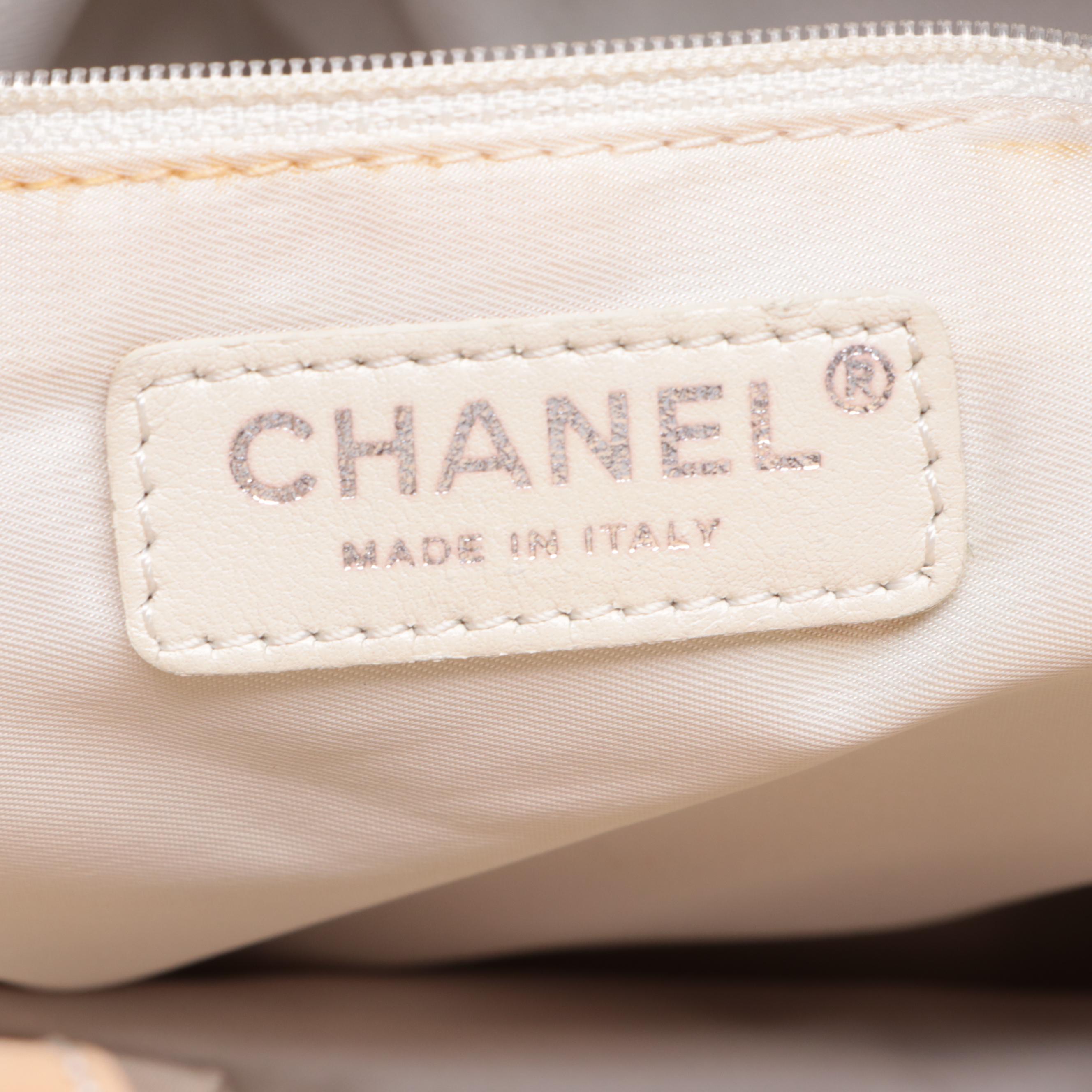 Chanel Paris Biarritz Tote Bag in Metallic Quilted Coated Canvas