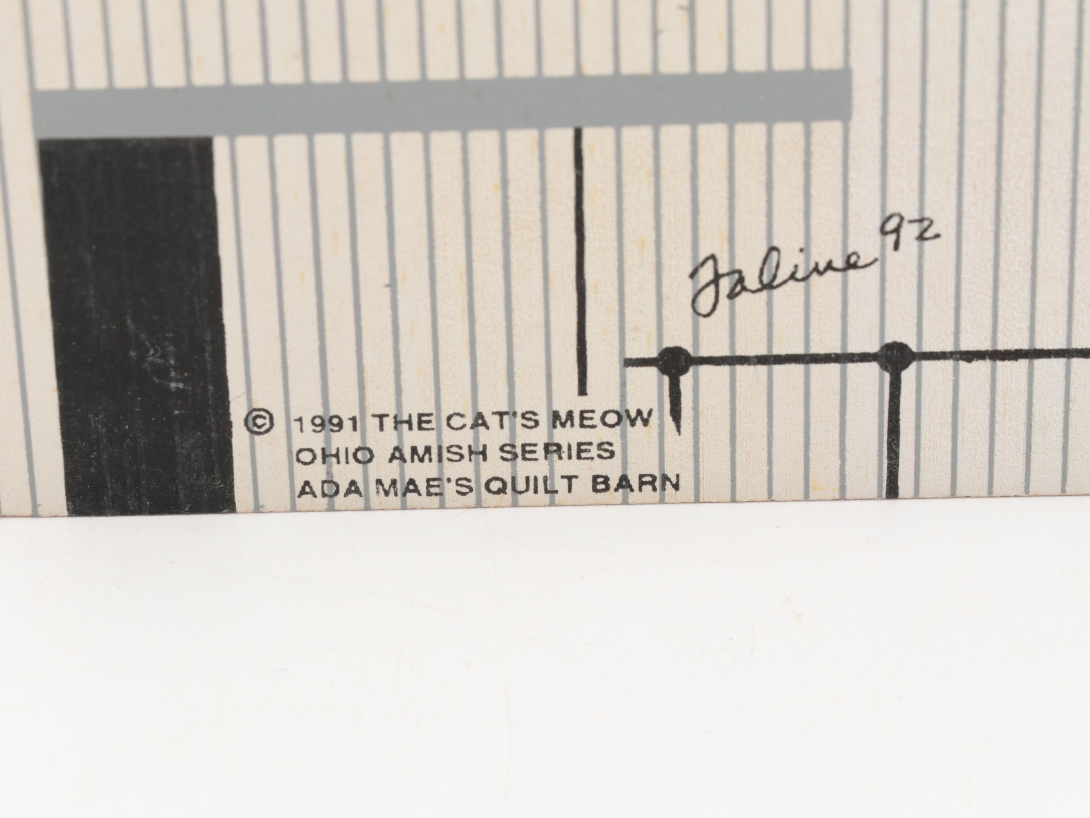 The Cat's Meow "Tabor House" and Other Wooden Souvenir Figures