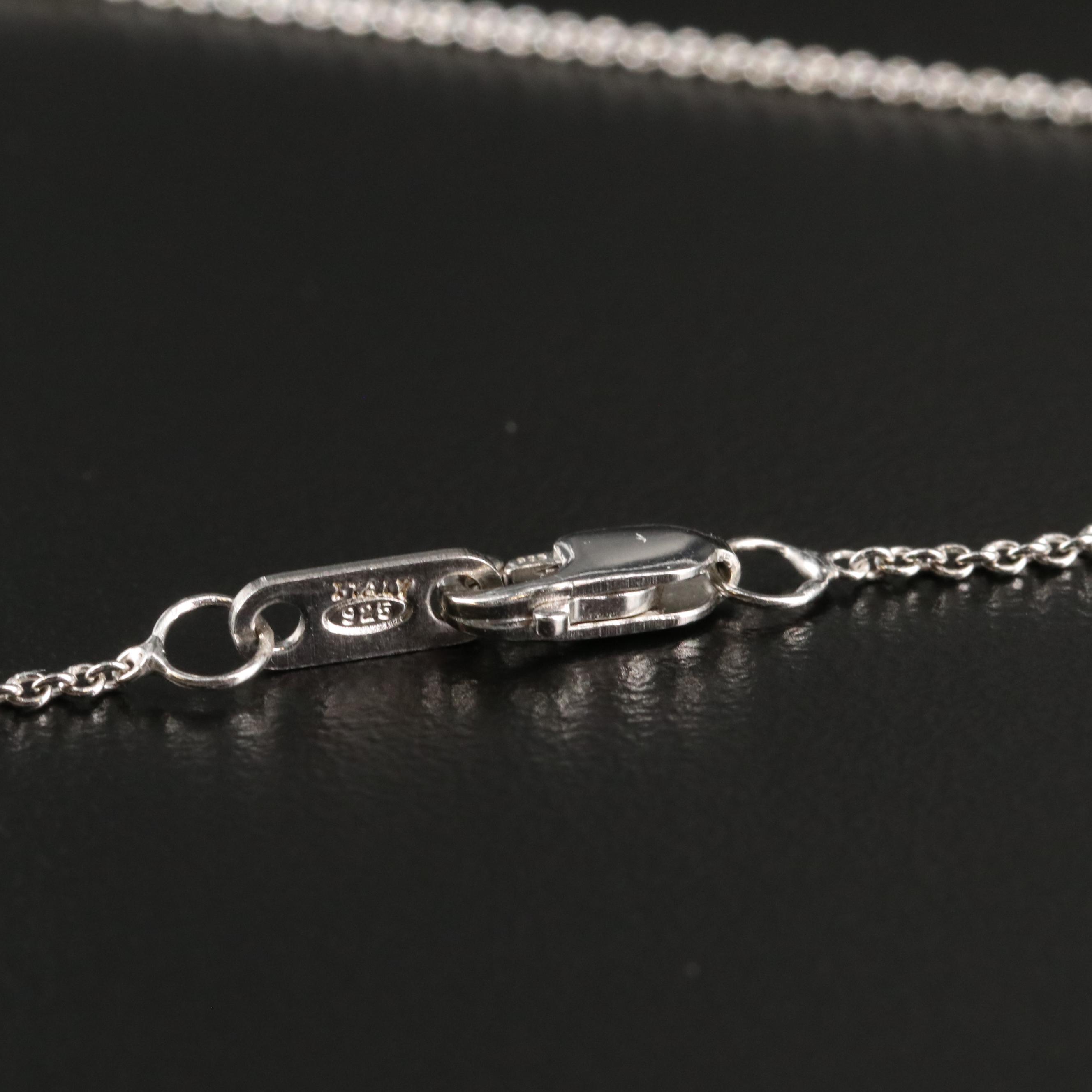 Sterling Opal and Sapphire Cross Necklace