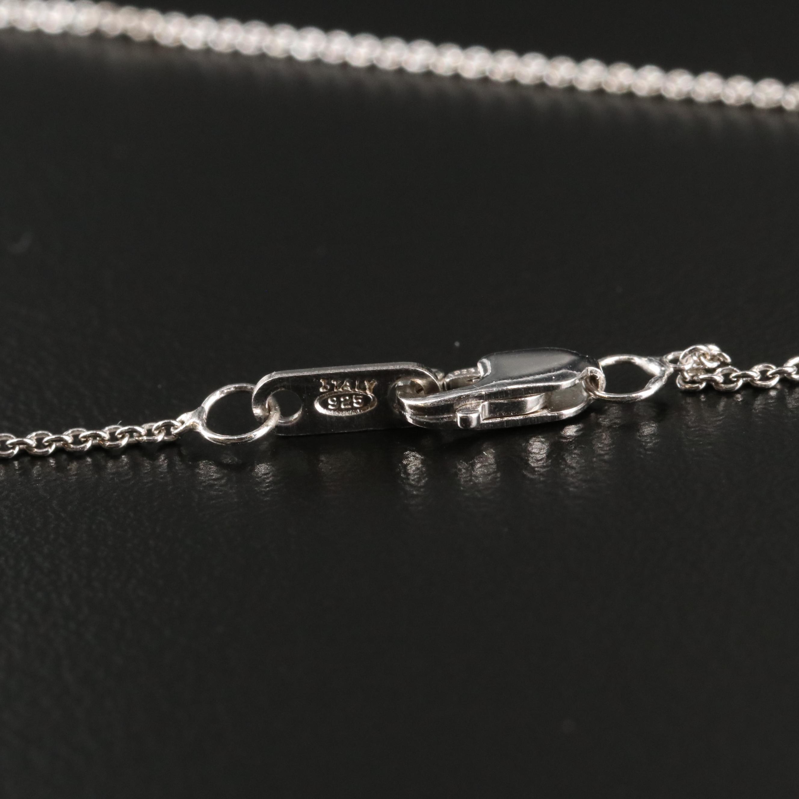 Sterling Opal and Sapphire Cross Necklace