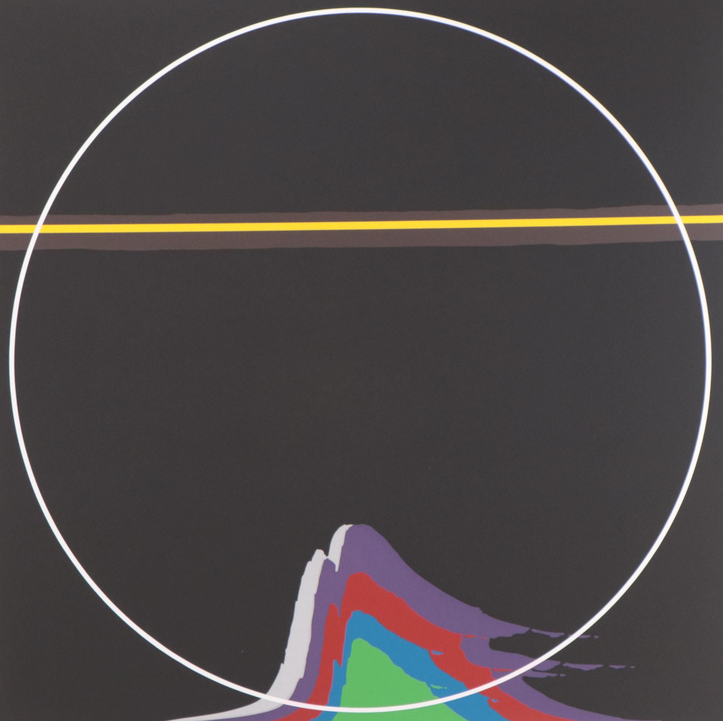 Thomas Whelan Benton Serigraph "Rainbow Mountain," 1981