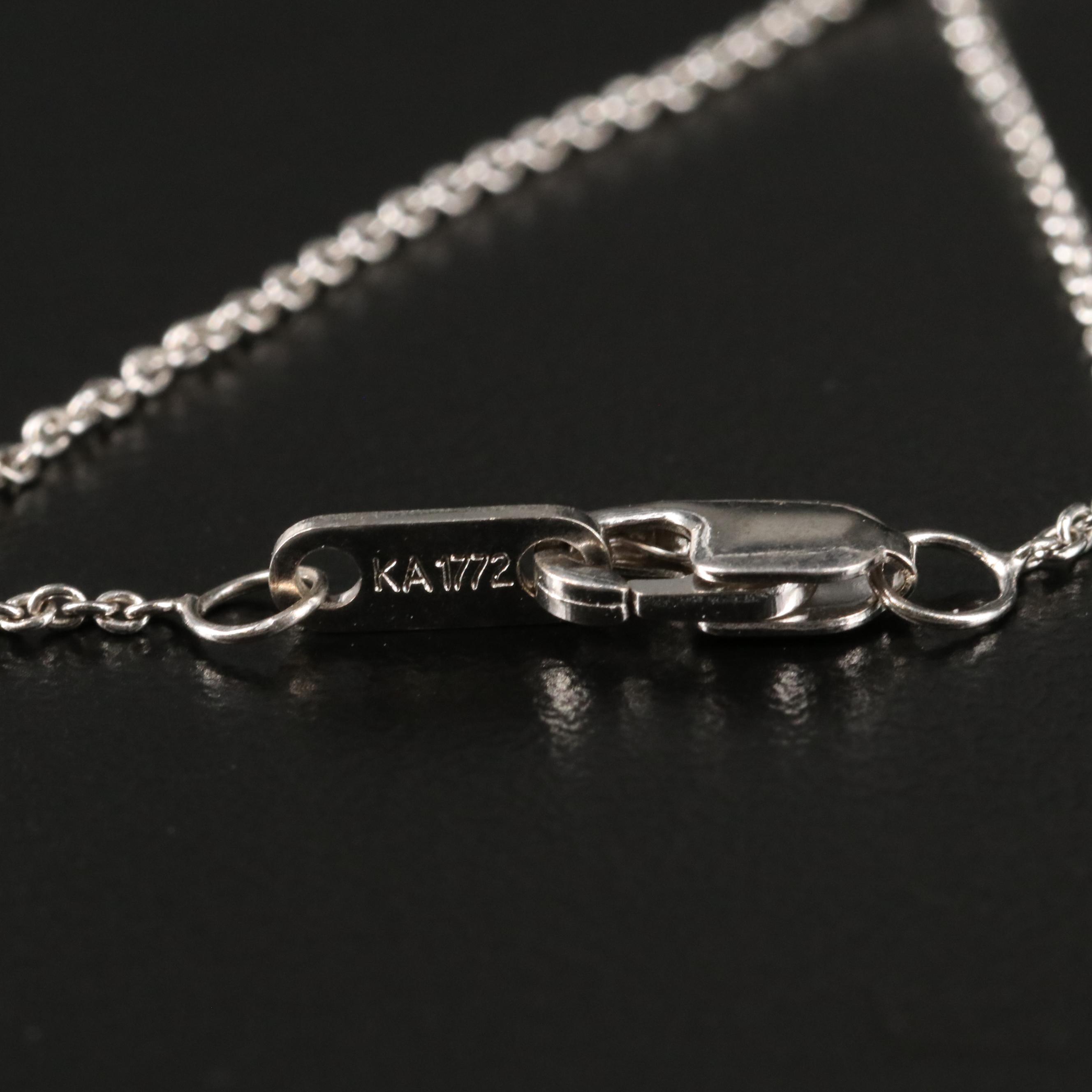 Sterling Amethyst, Sky Blue Topaz and White Sapphire Cluster Pendant Necklace