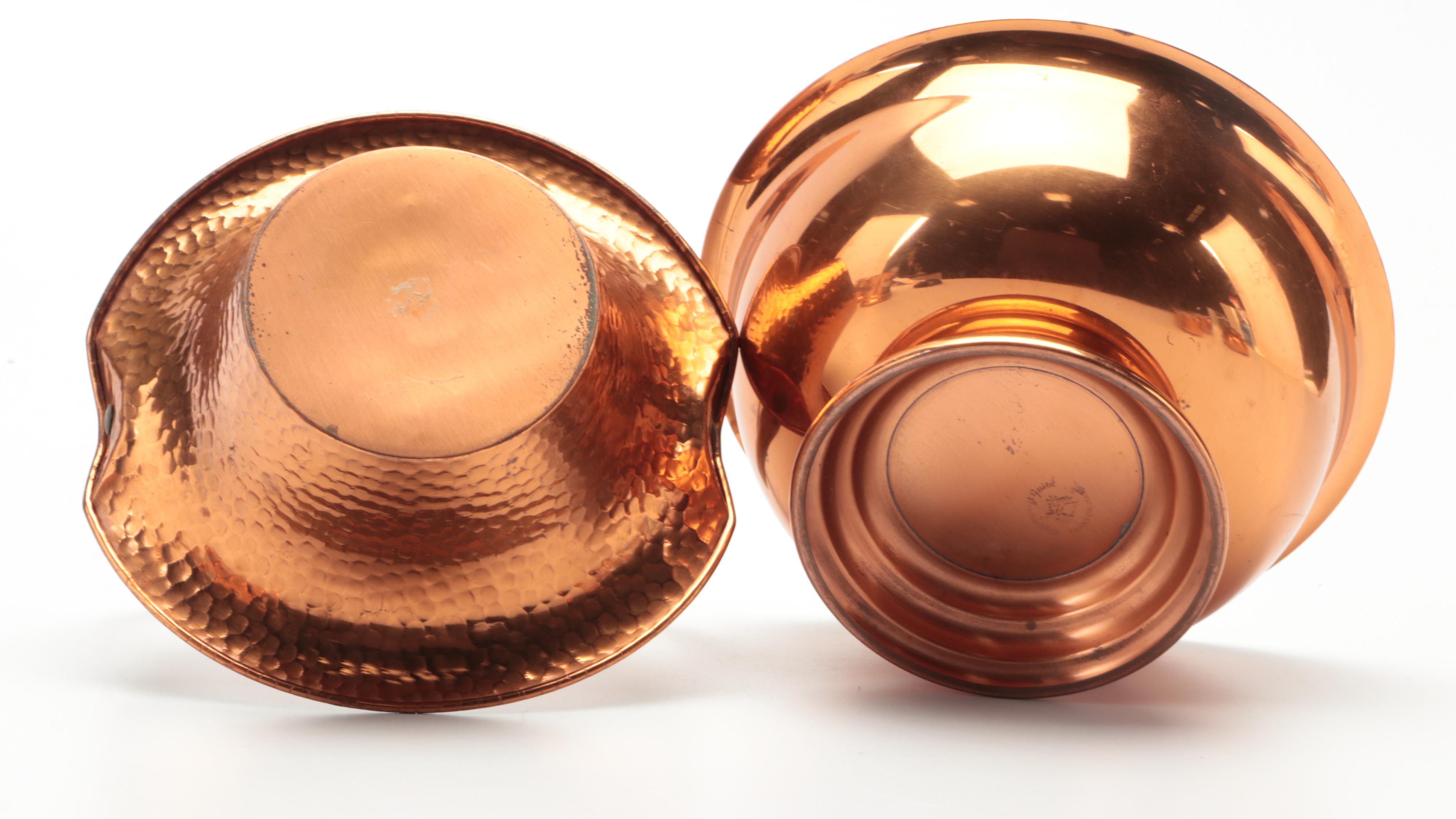 Teleflora "Le Saucier" Copper Sauce Pan with More Copper Containers