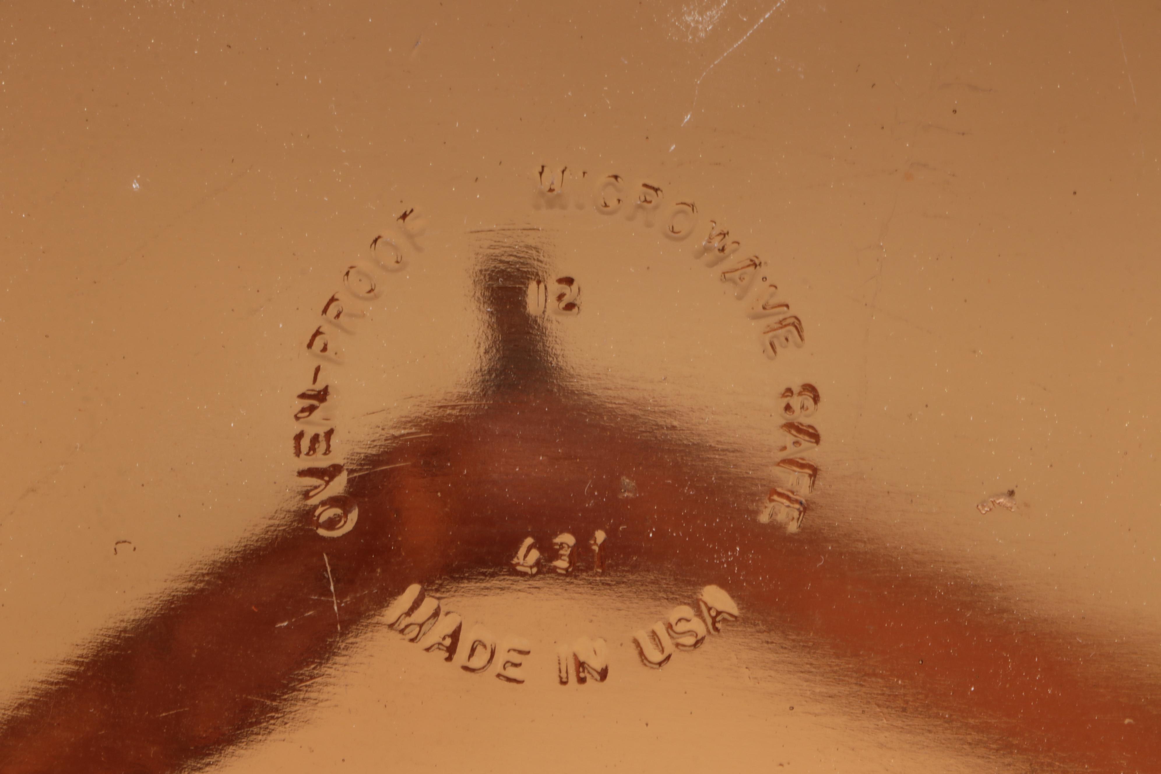 Anchor Hocking "Harvest Amber" Baking Dish and More