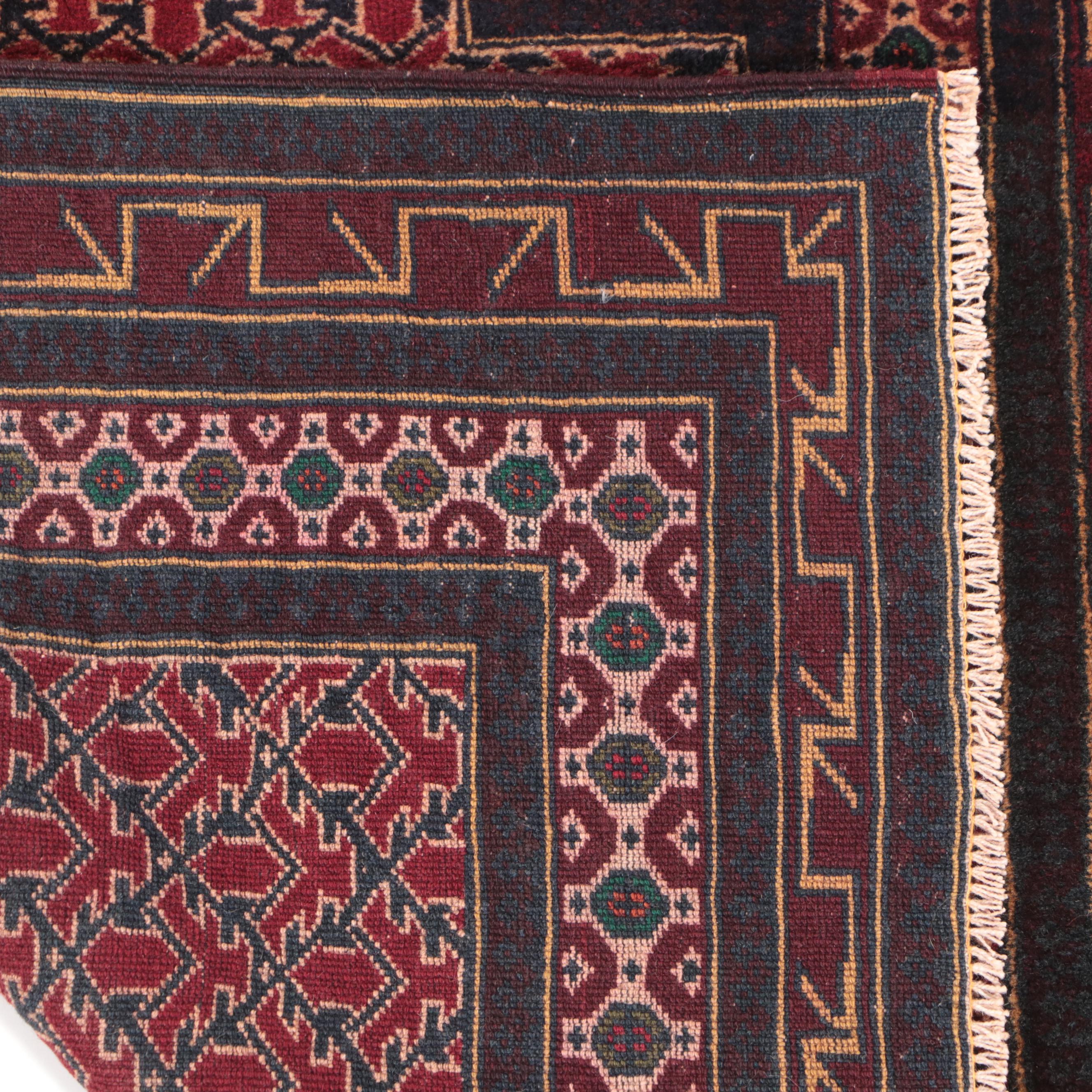 2'11 x 4'5 Hand-Knotted Afghan Baluch Prayer Rug