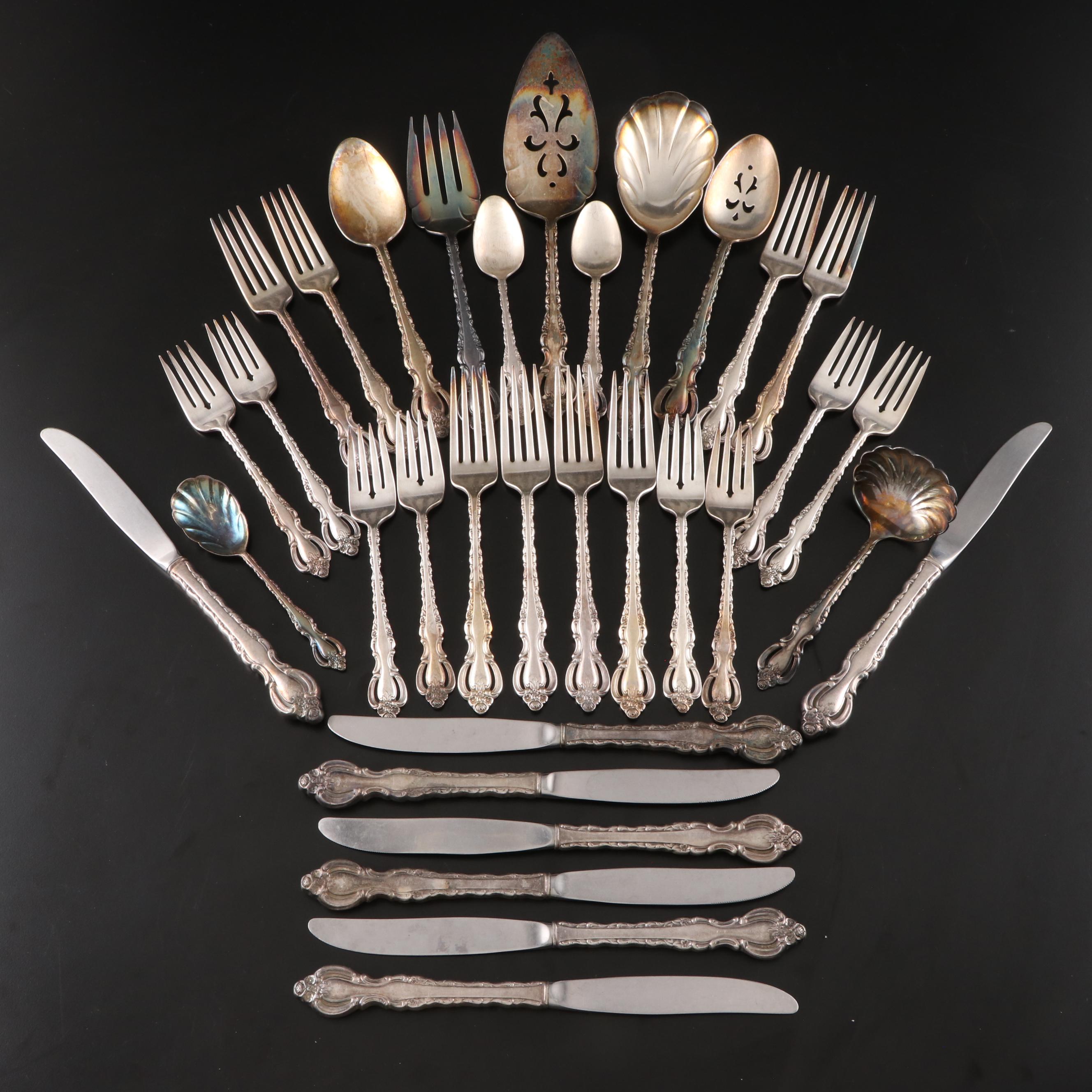 International Silver "Countess" Silver Plate Flatware and Utensils, 1969-1997