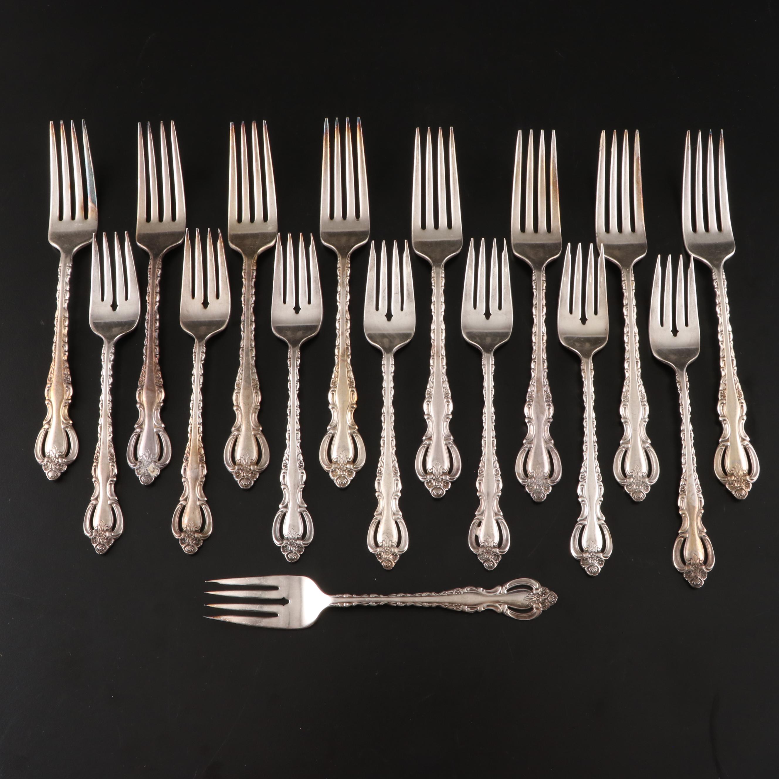 International Silver "Countess" Silver Plate Flatware and Utensils, 1969-1997