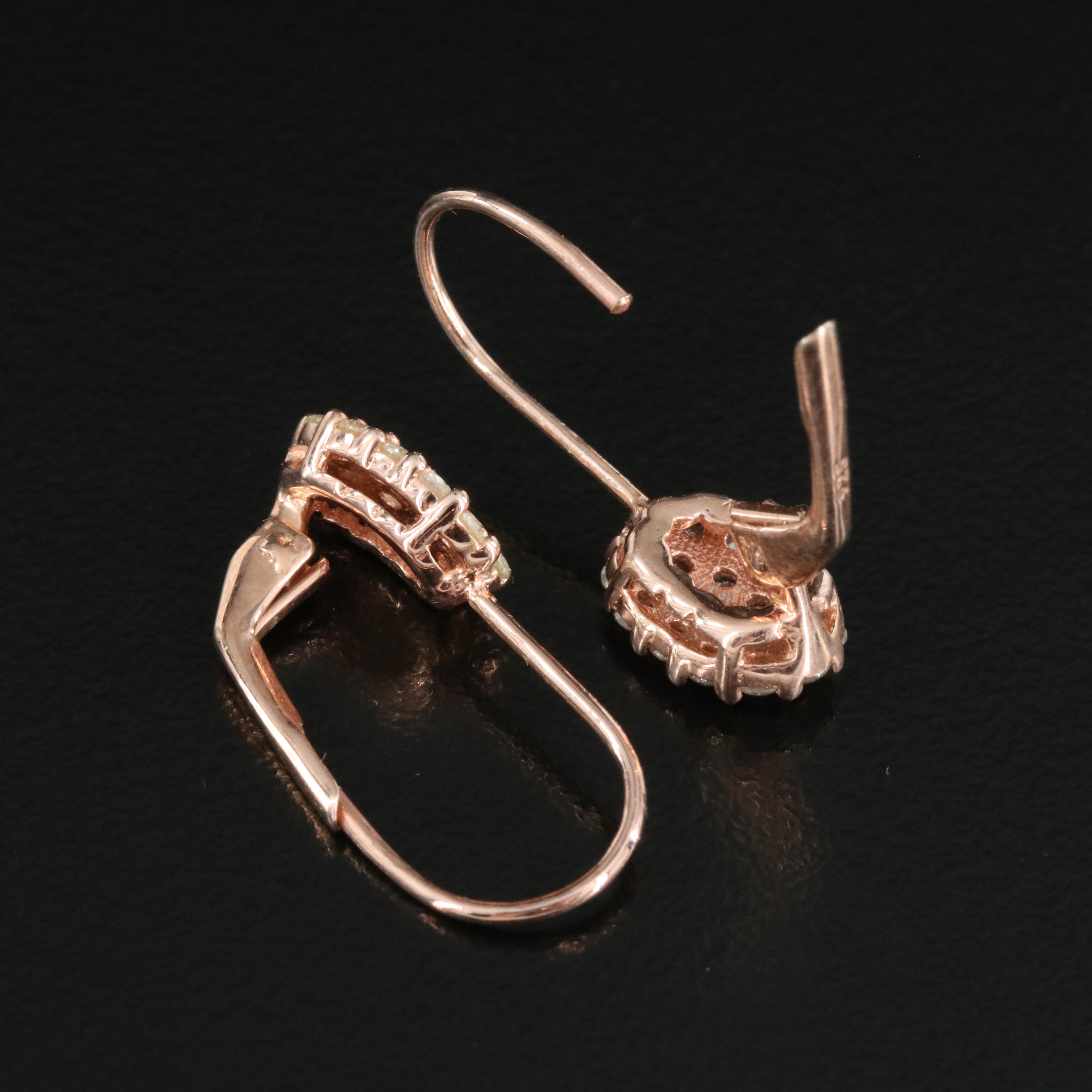 Sterling 0.81 CTW DIamond Earrings