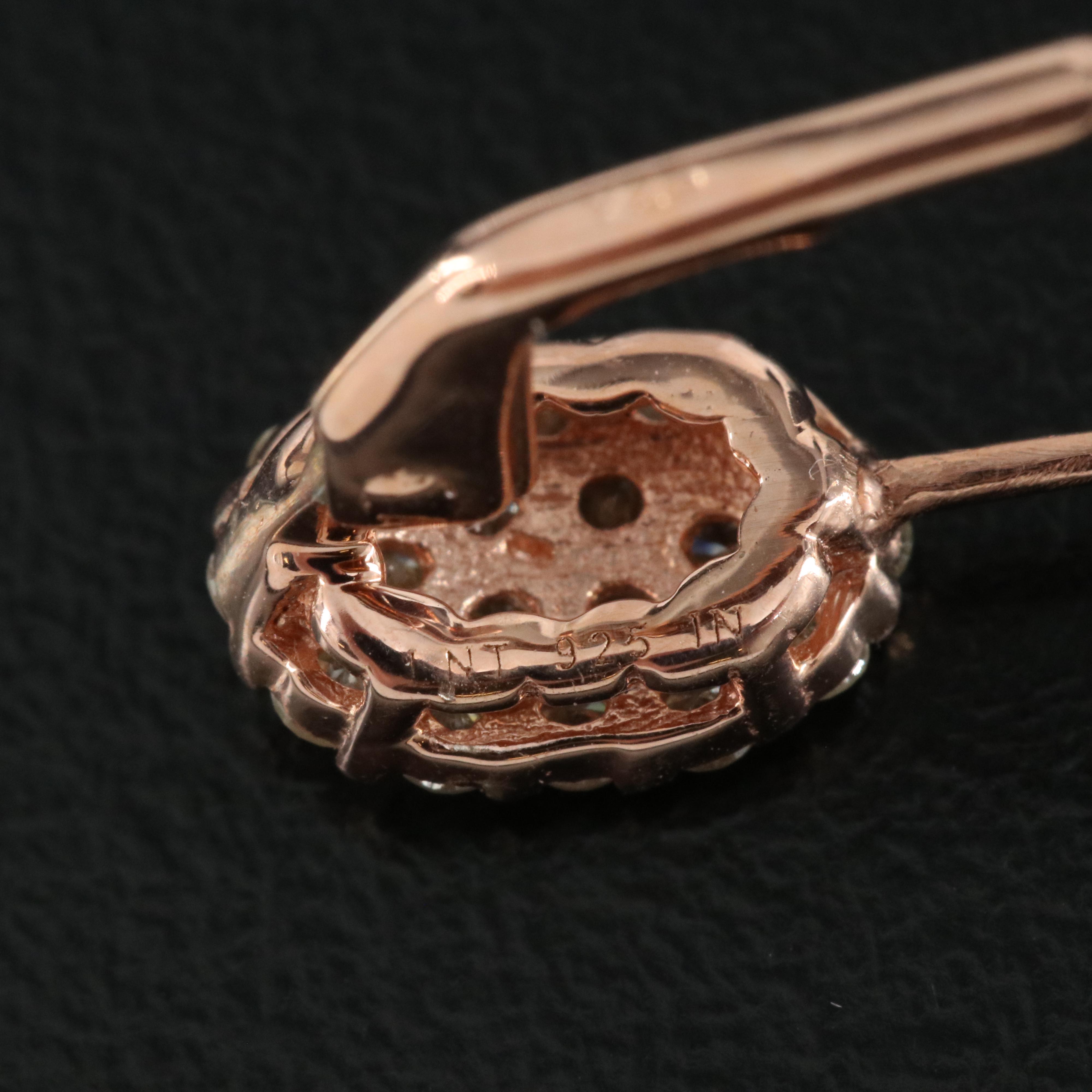 Sterling 0.81 CTW DIamond Earrings