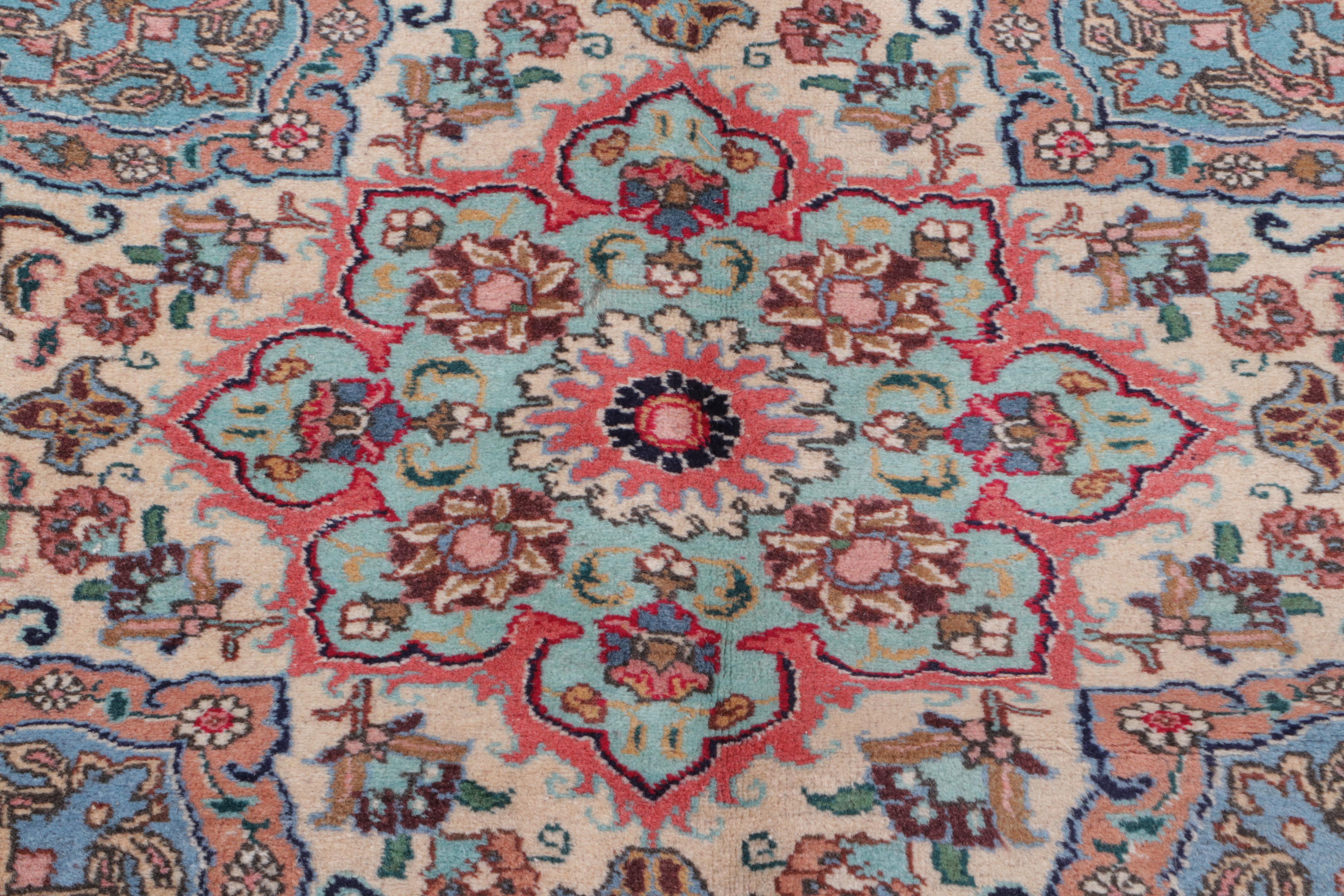 11'1 x 16'6 Hand-Knotted Persian Tabriz Room Sized Rug