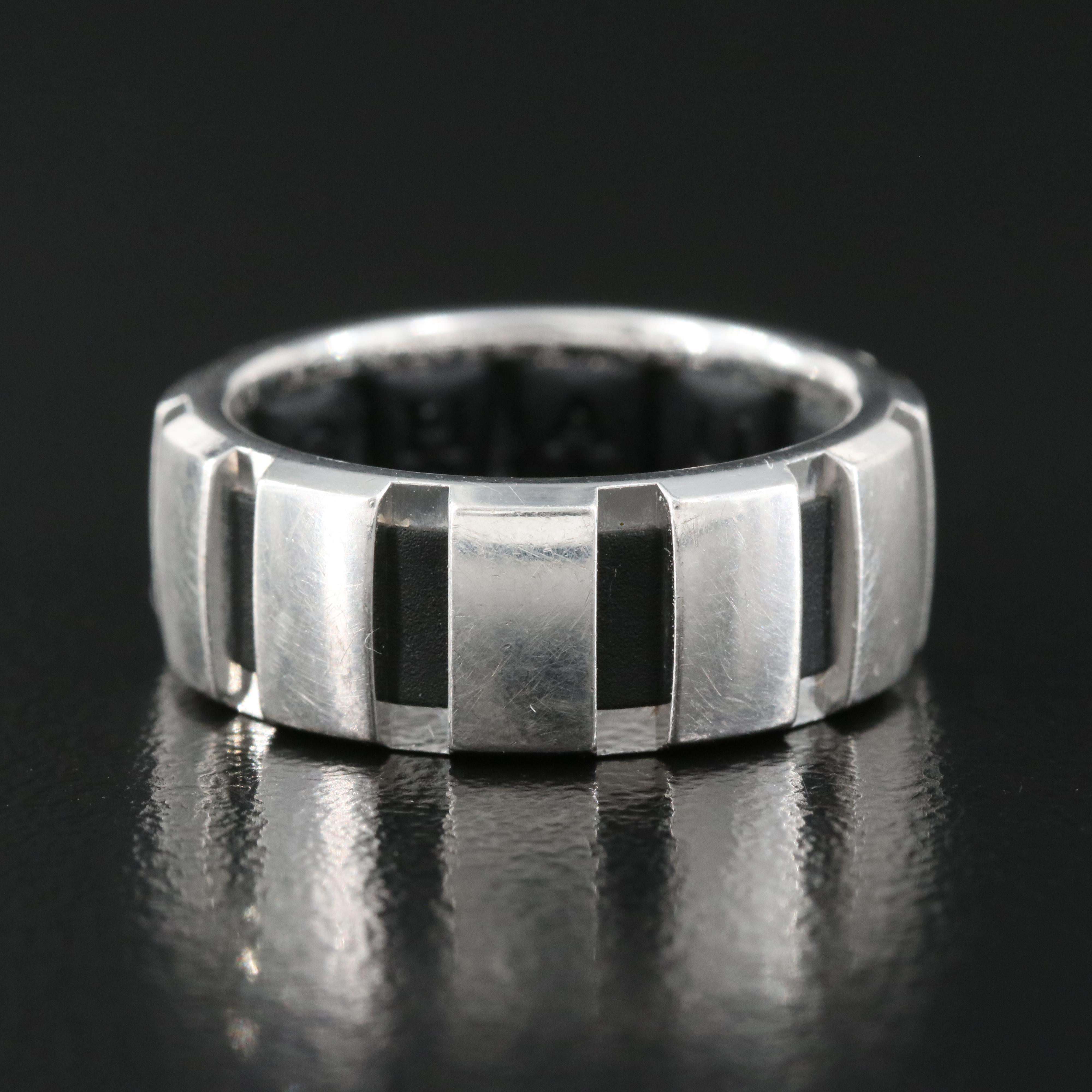 Chaumet "Class One" 18K and Rubber Ring
