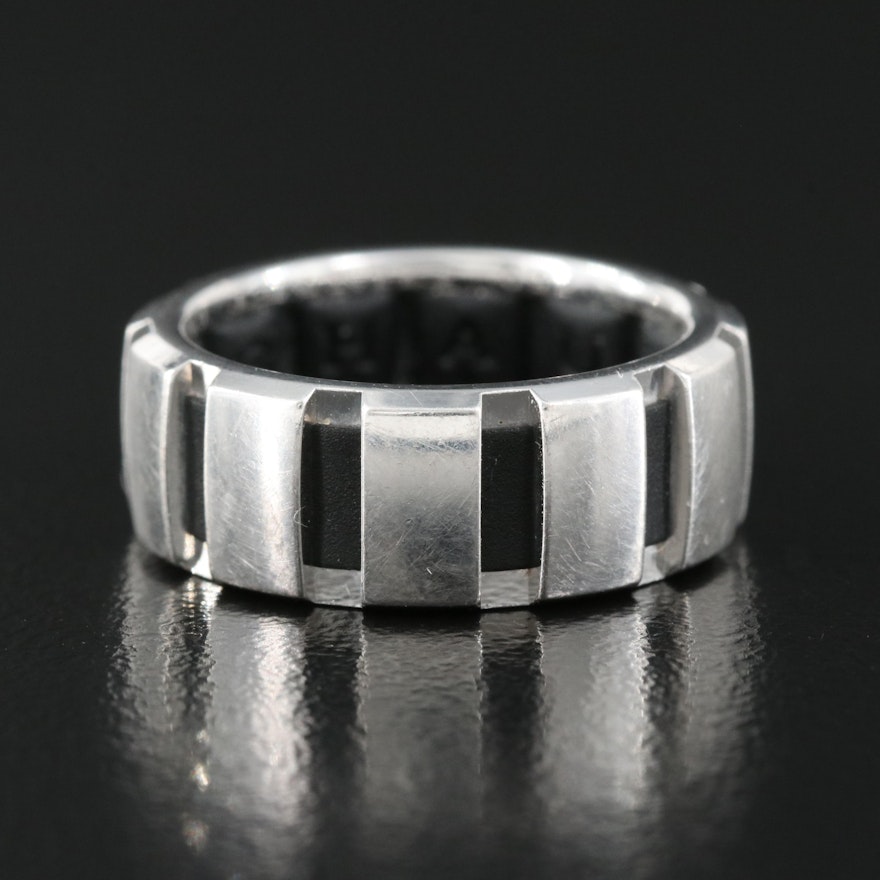 Chaumet "Class One" 18K and Rubber Ring