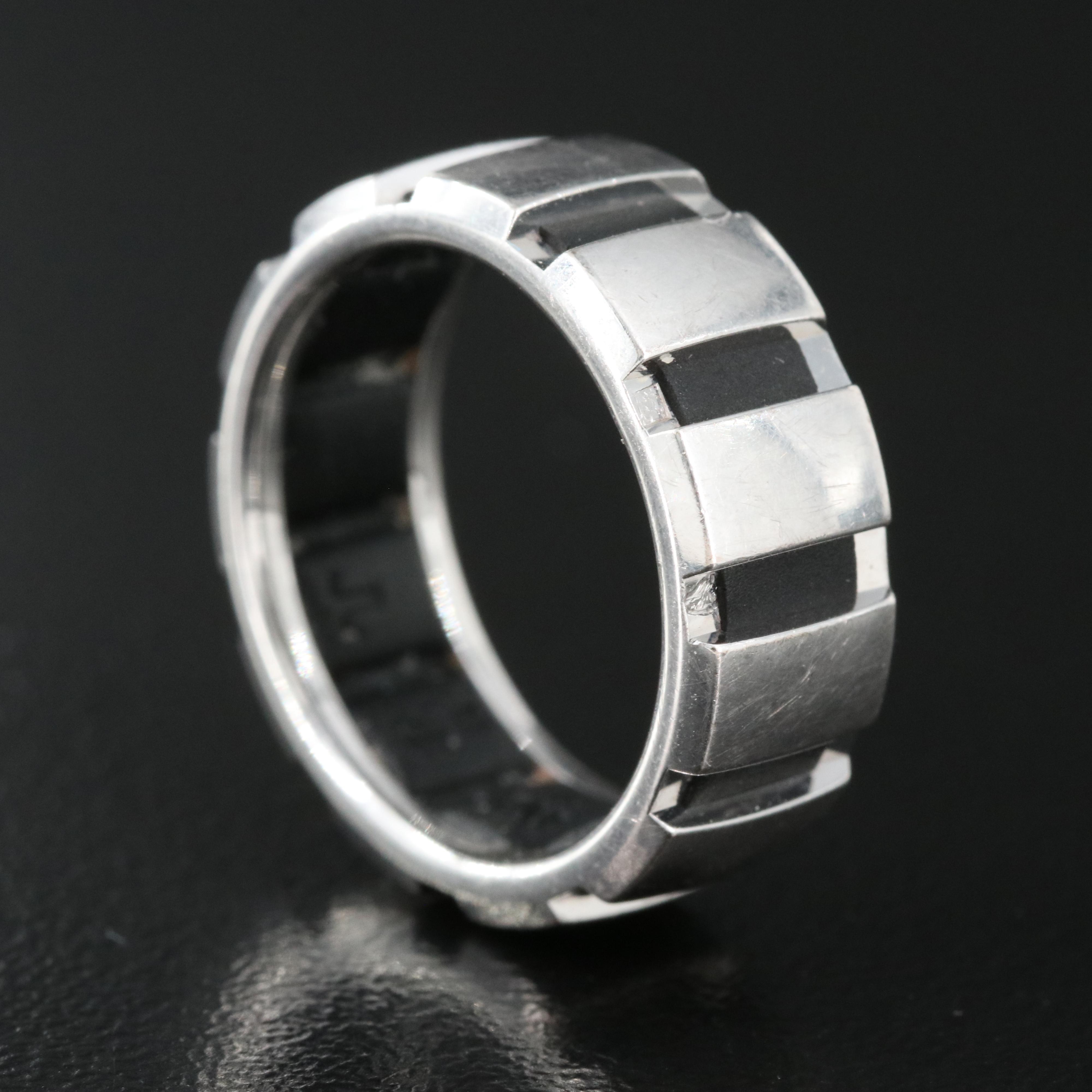 Chaumet "Class One" 18K and Rubber Ring