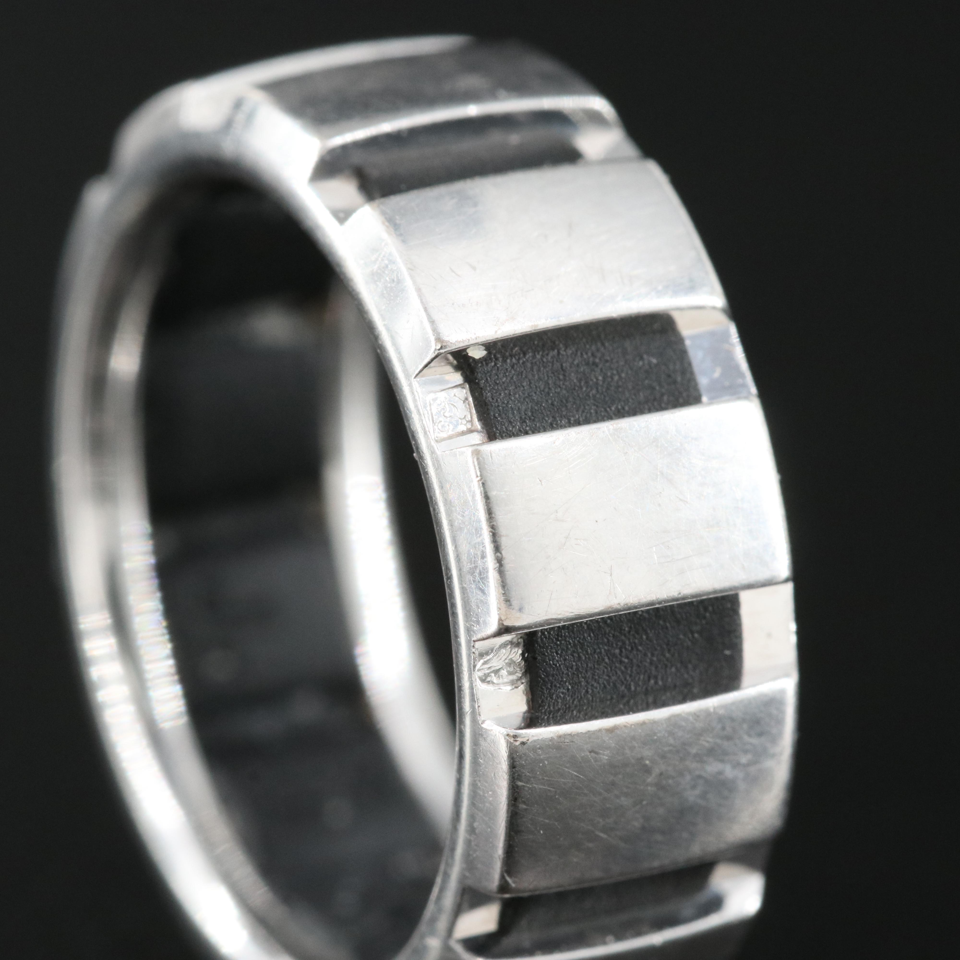 Chaumet "Class One" 18K and Rubber Ring