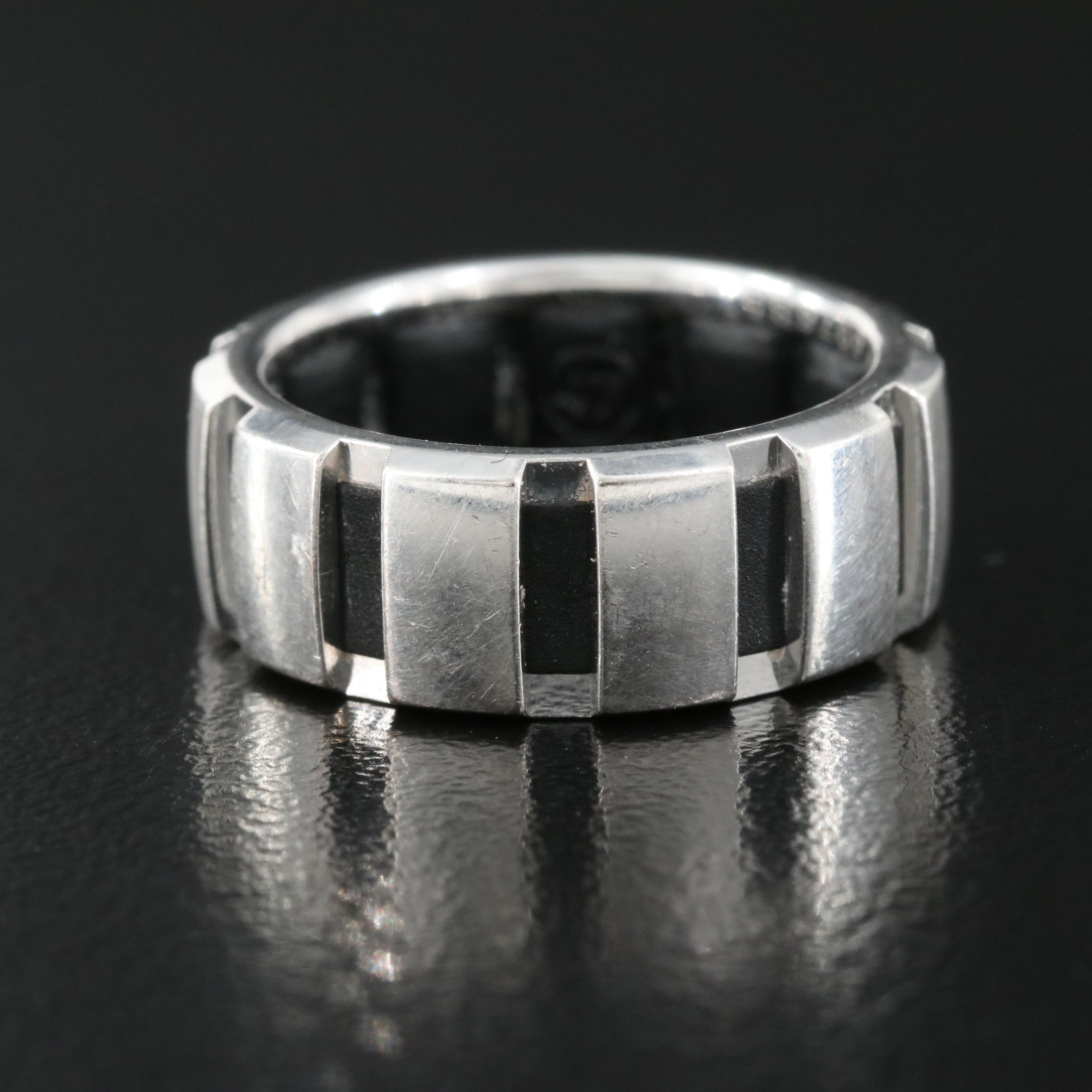 Chaumet "Class One" 18K and Rubber Ring