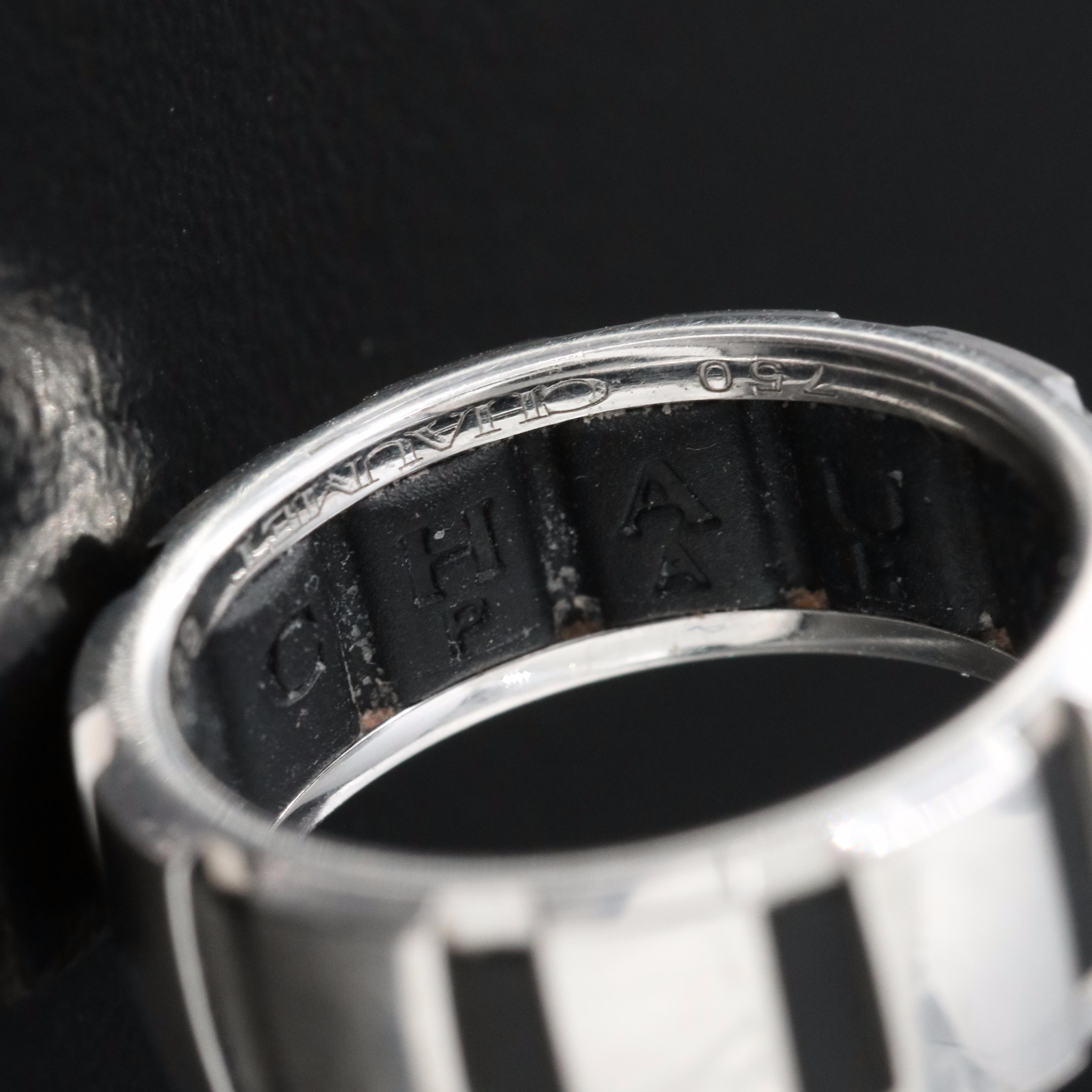 Chaumet "Class One" 18K and Rubber Ring