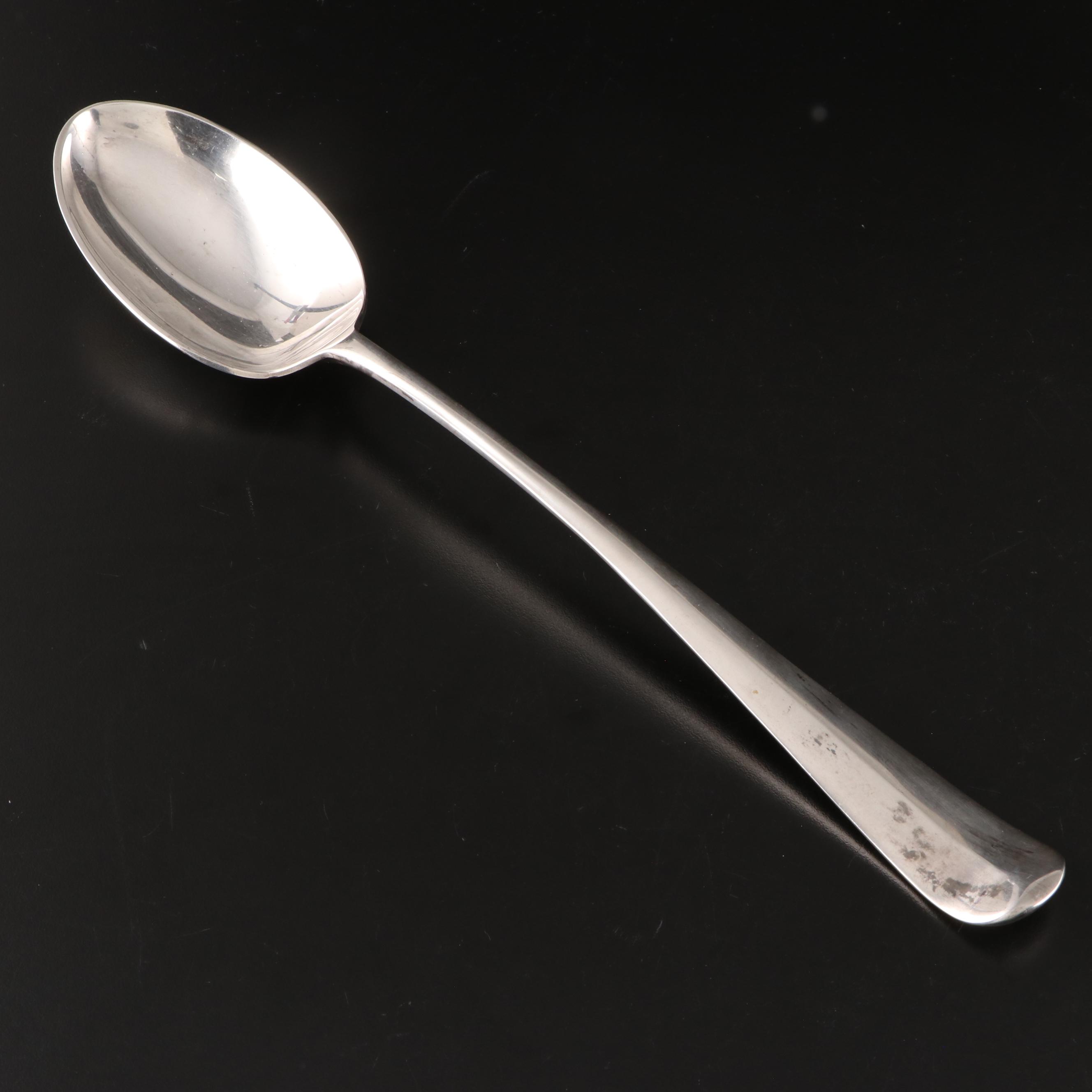 Lawrence B. Smith Silver Plate Meat Platter and Scandinavian Serving Utensils