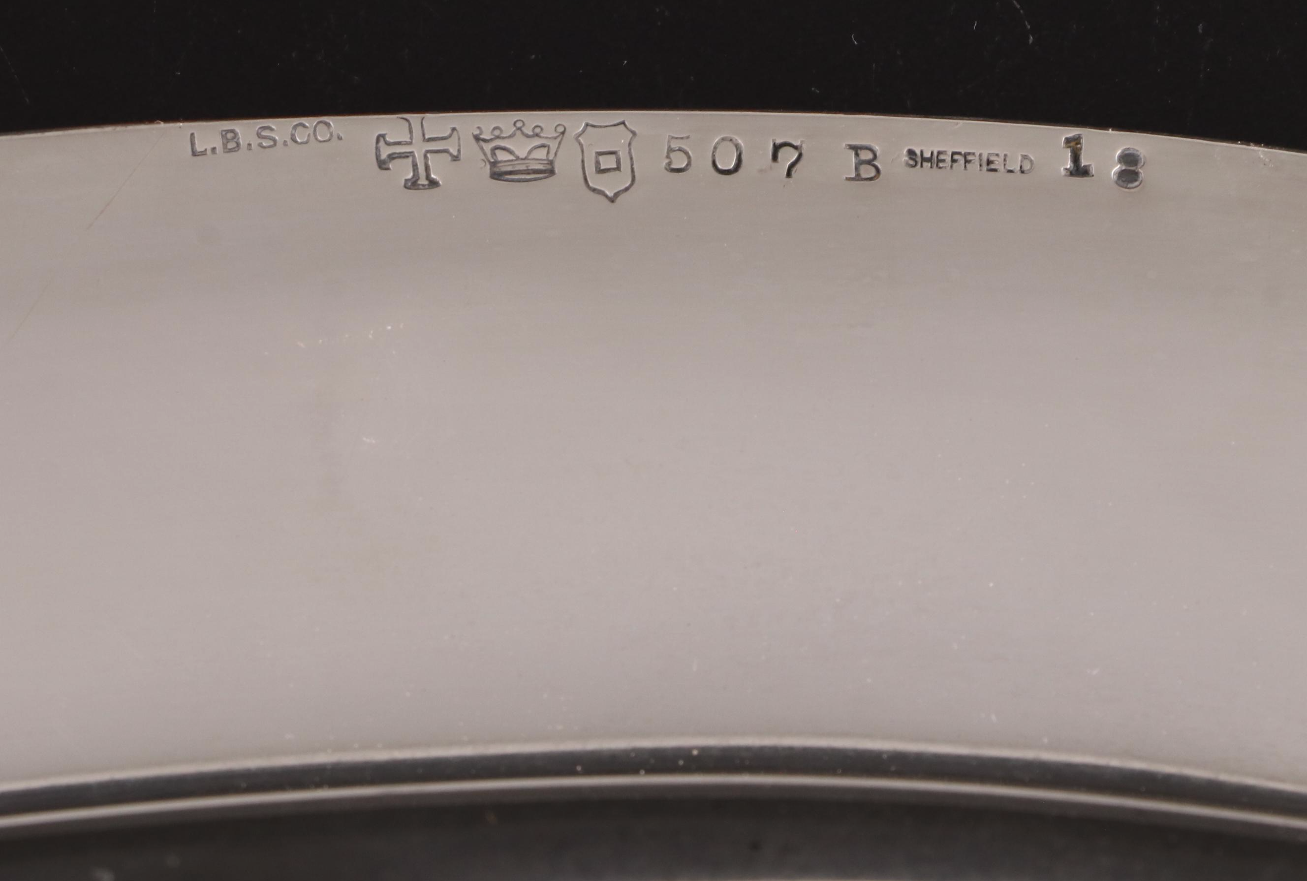 Lawrence B. Smith Silver Plate Meat Platter and Scandinavian Serving Utensils