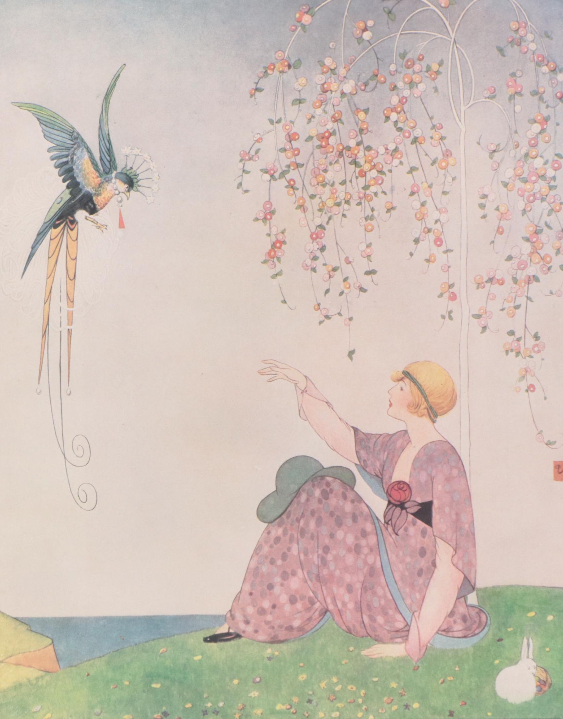 Vogue Magazine Cover Offset Lithograph "Spring Millinery," 1942