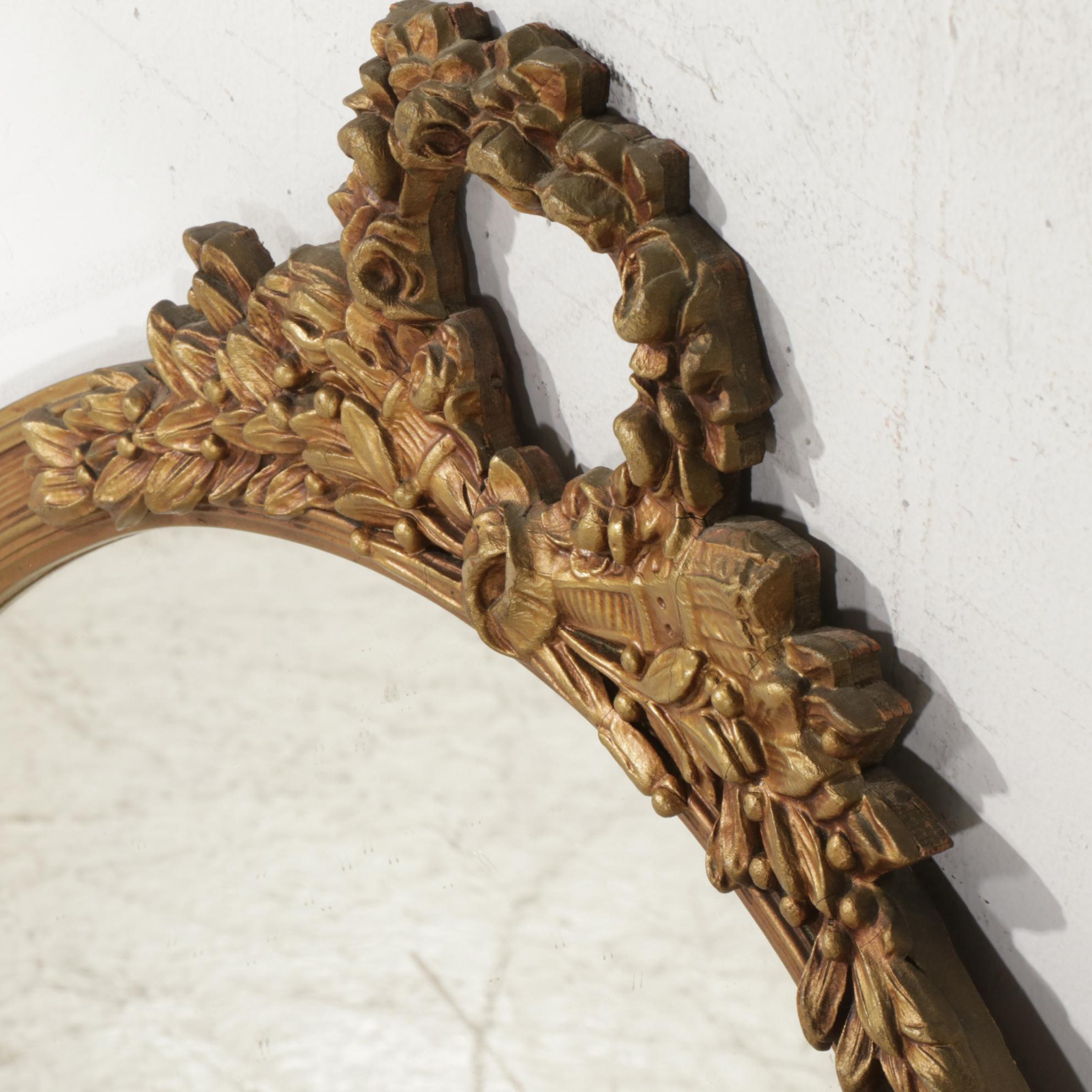 Gilt Composition Wall Mirror