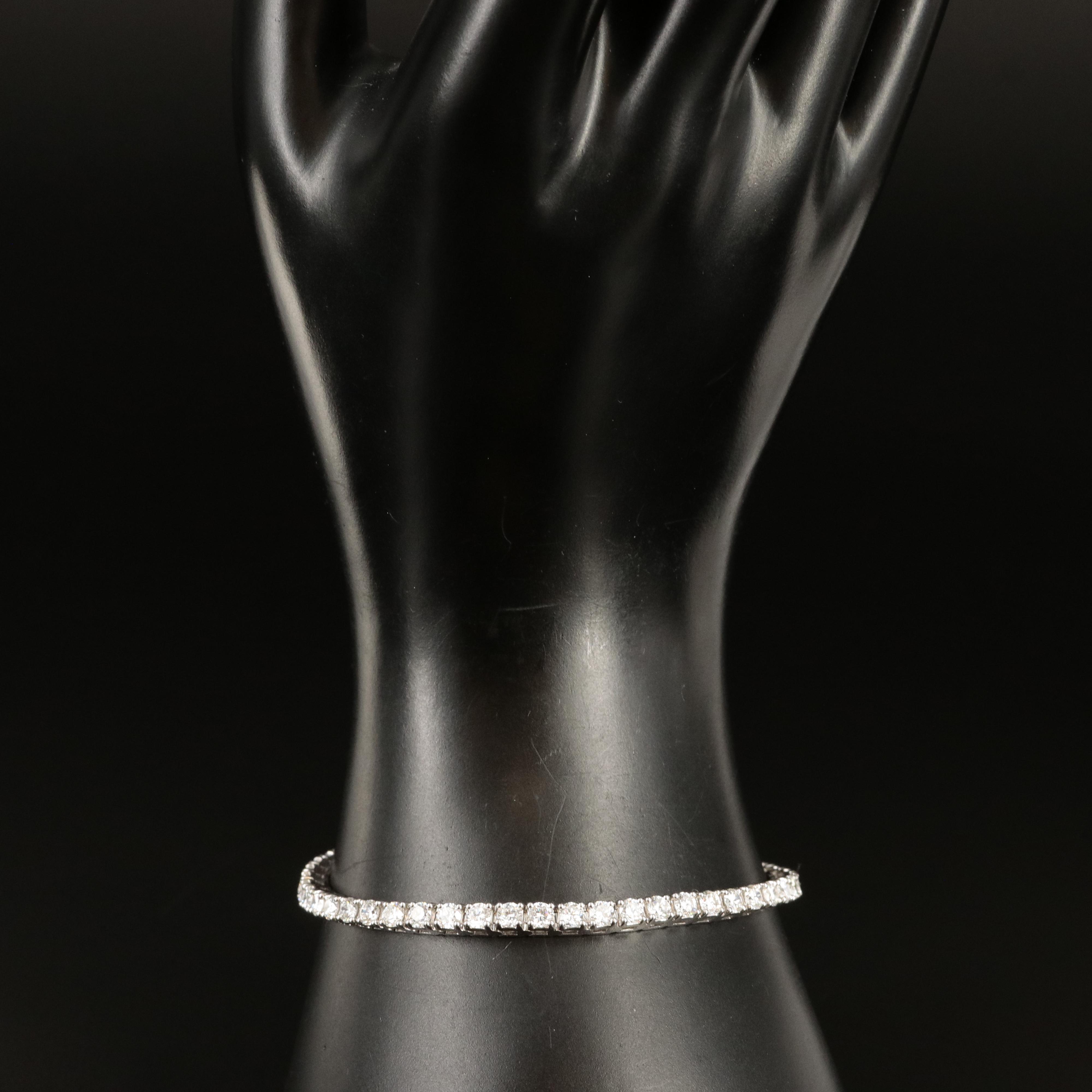 14K 6.00 CTW Lab Grown Diamond Line Bracelet