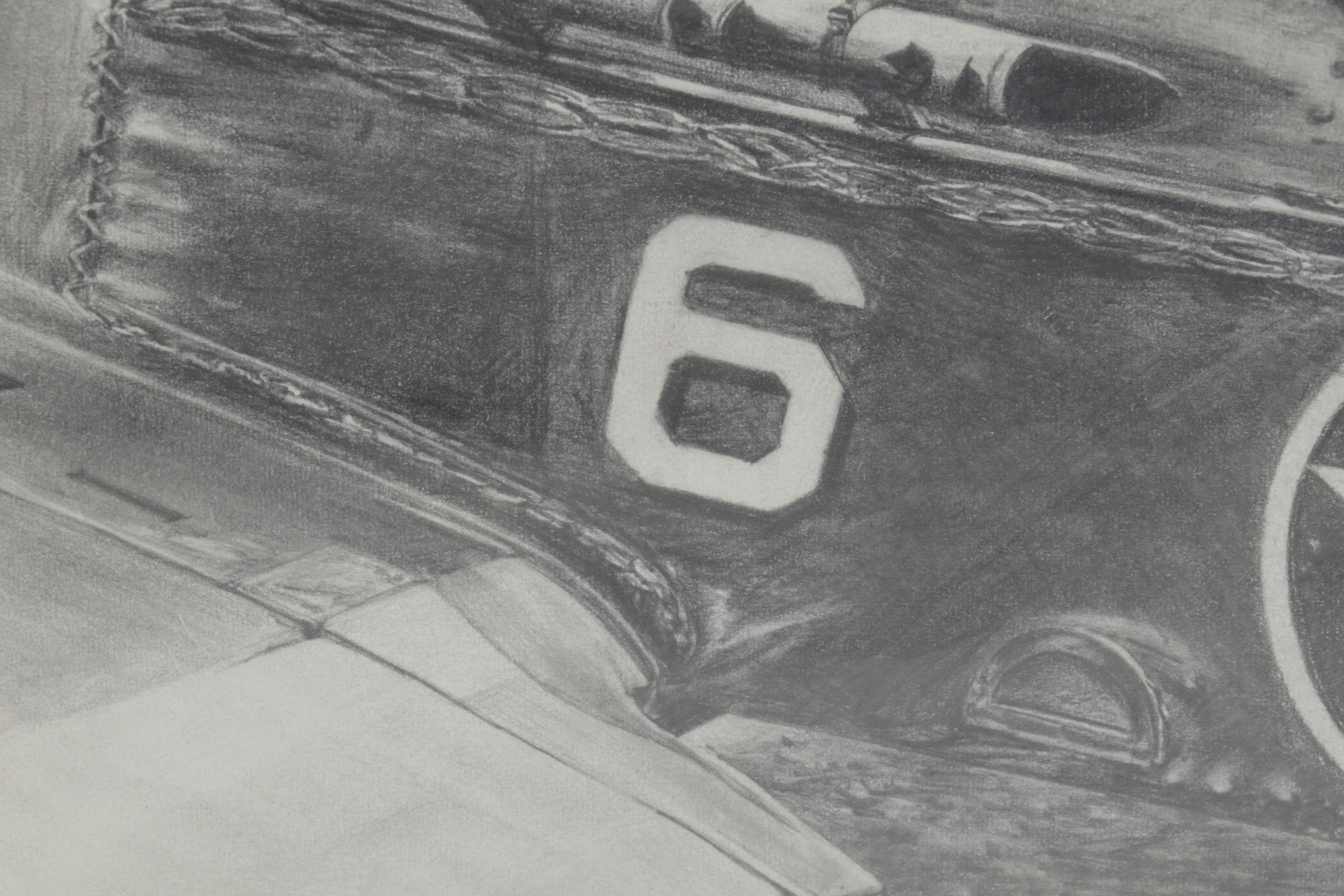 Michael Matarese and S. J. DeMarco Aviation Graphite Drawing and Halftone