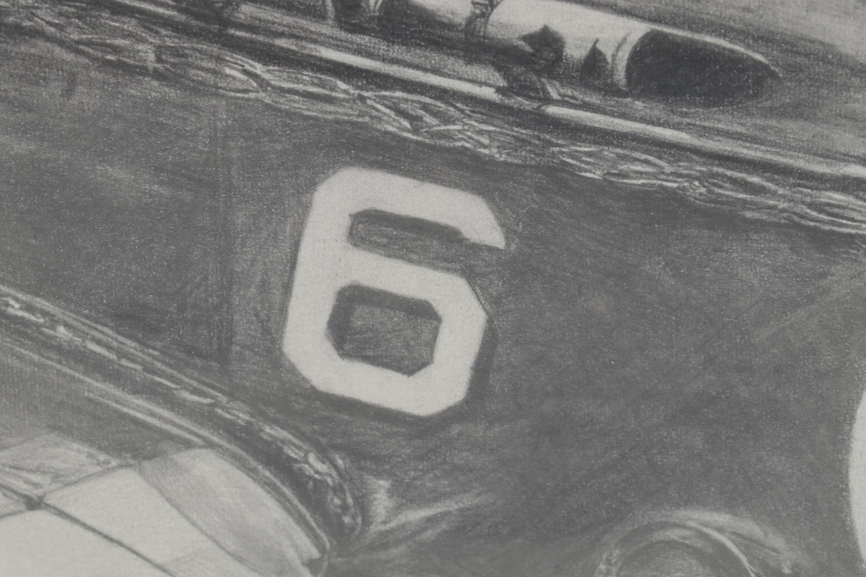 Michael Matarese and S. J. DeMarco Aviation Graphite Drawing and Halftone