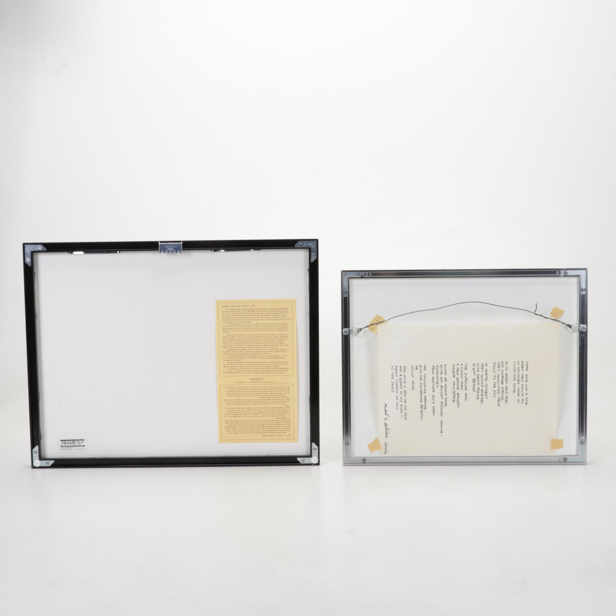 Michael Matarese and S. J. DeMarco Aviation Graphite Drawing and Halftone