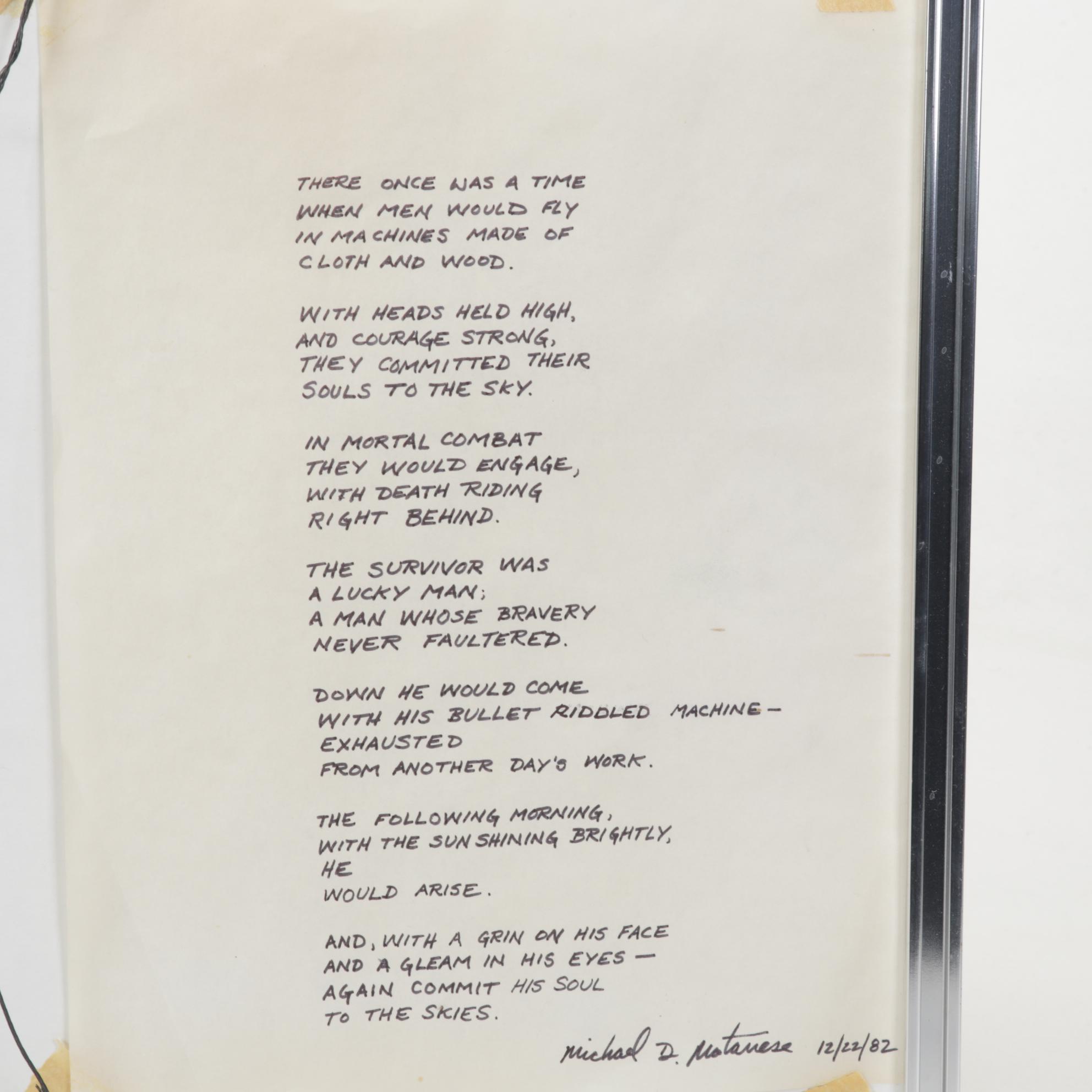 Michael Matarese and S. J. DeMarco Aviation Graphite Drawing and Halftone