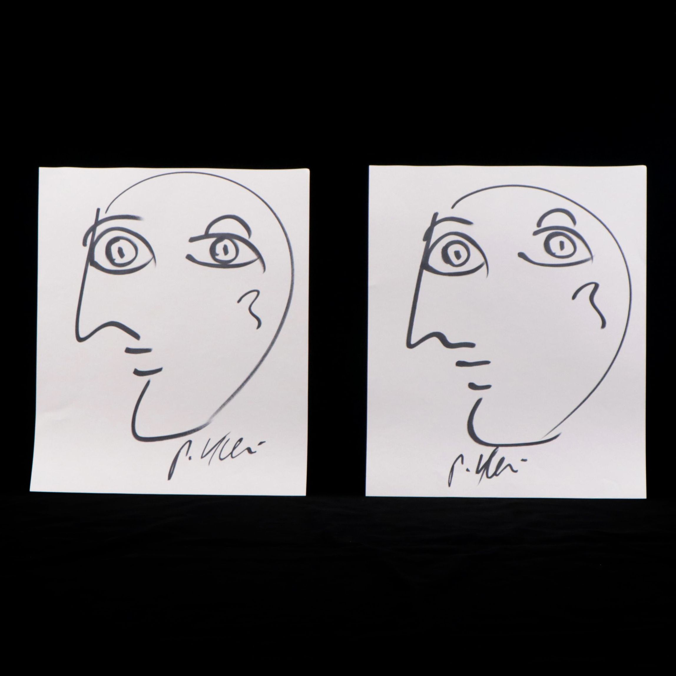 Peter Keil Abstract Ink Portraits