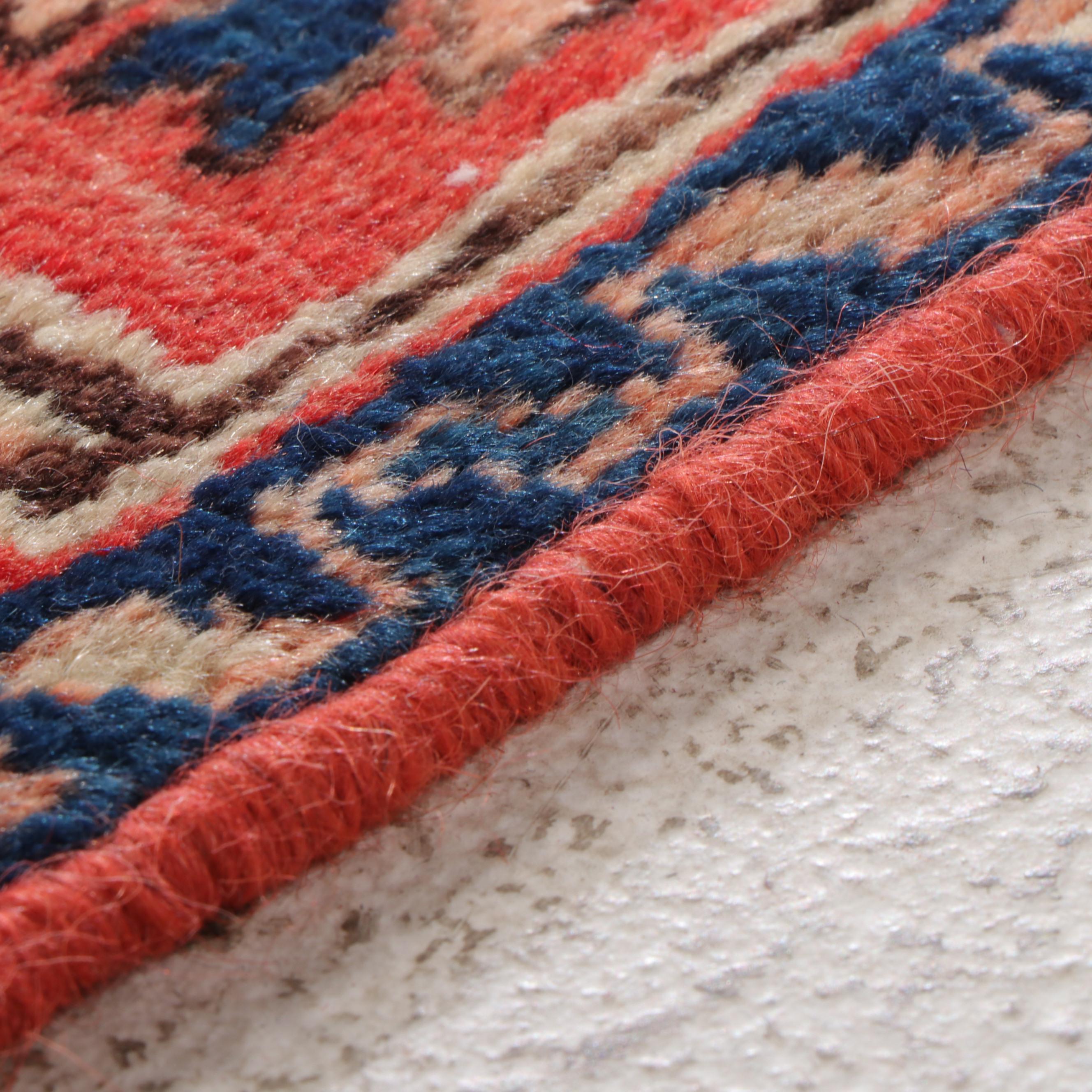 4'2 x 5' Hand-Knotted Caucasian Shirvan Area Rug