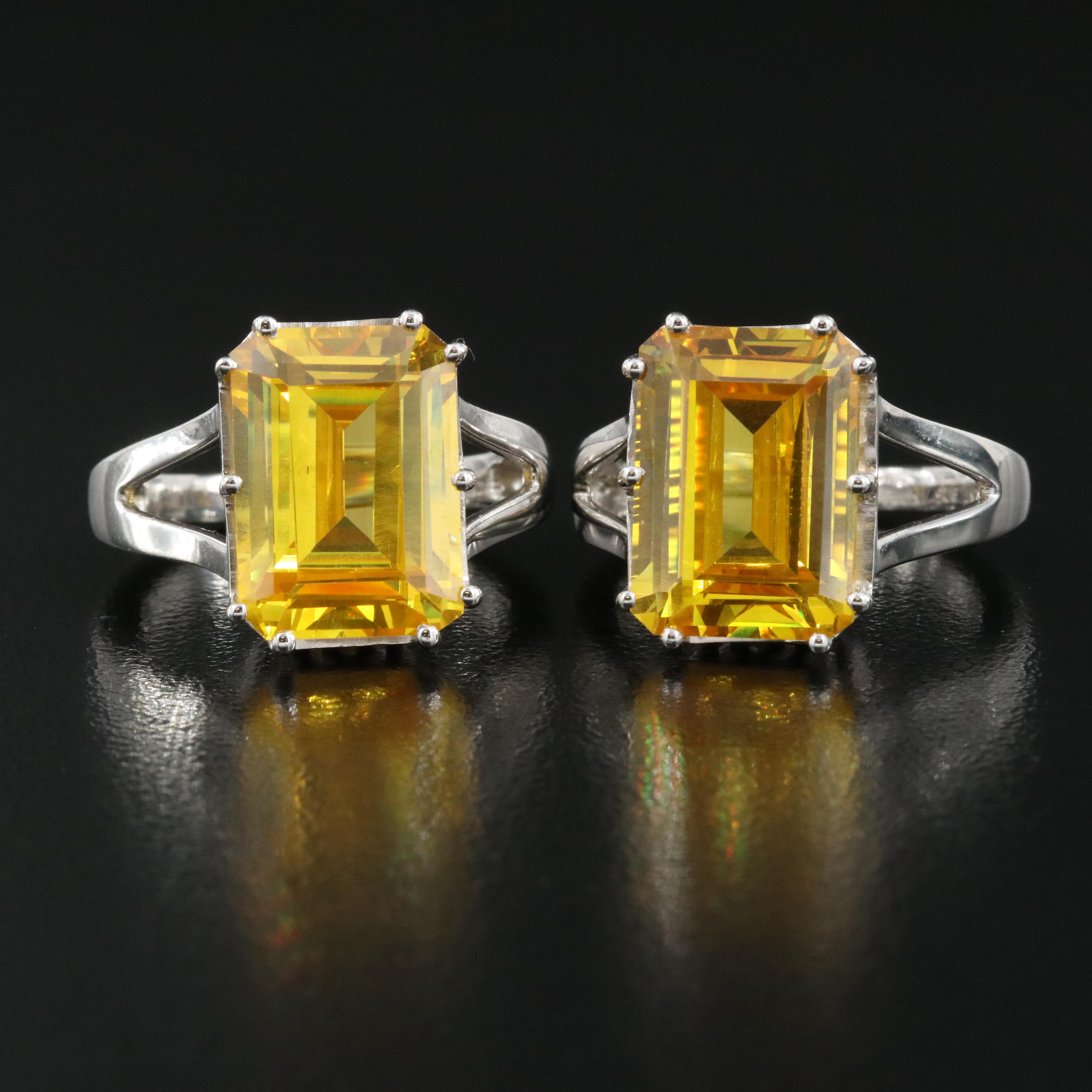 Sterling Cubic Zirconia Rings