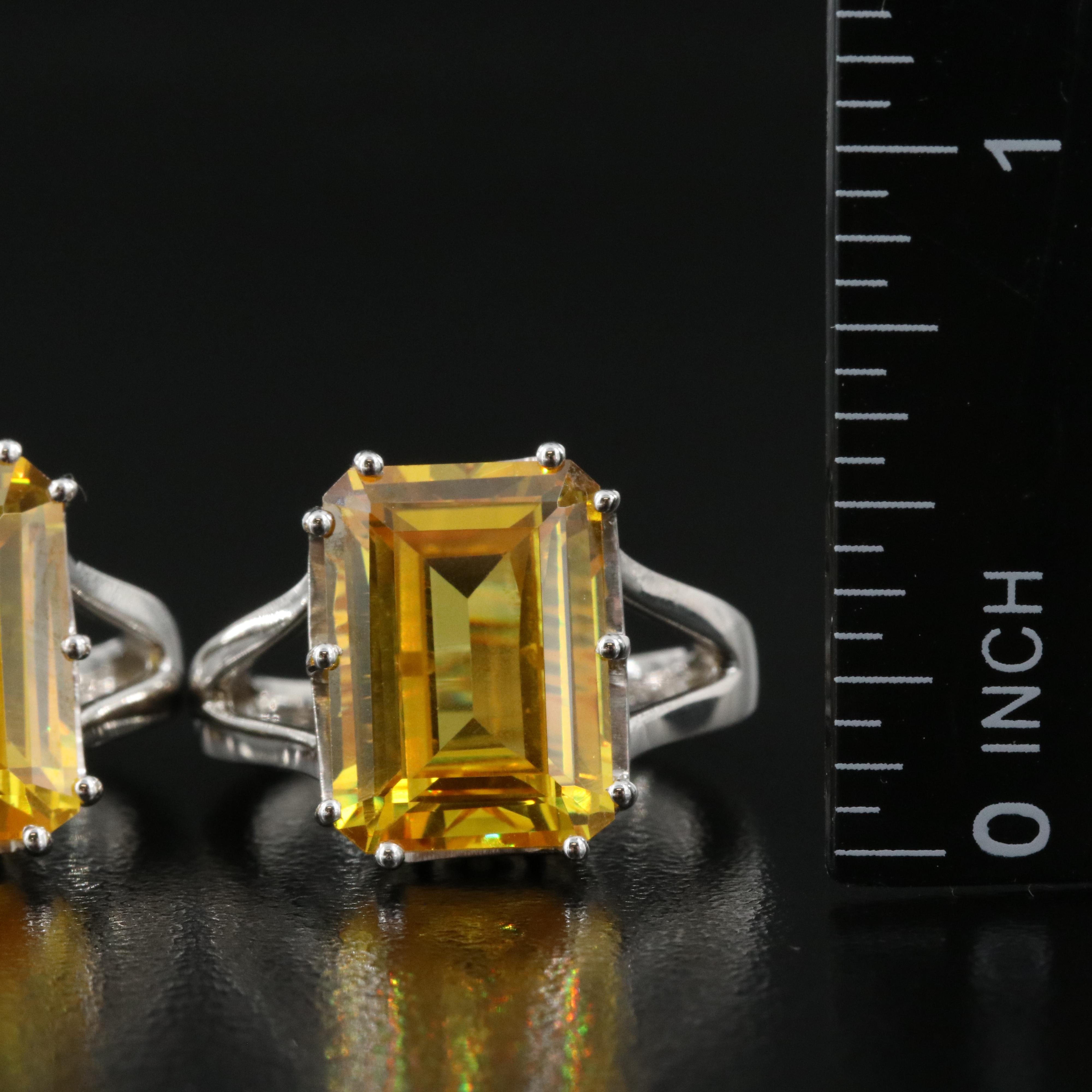 Sterling Cubic Zirconia Rings