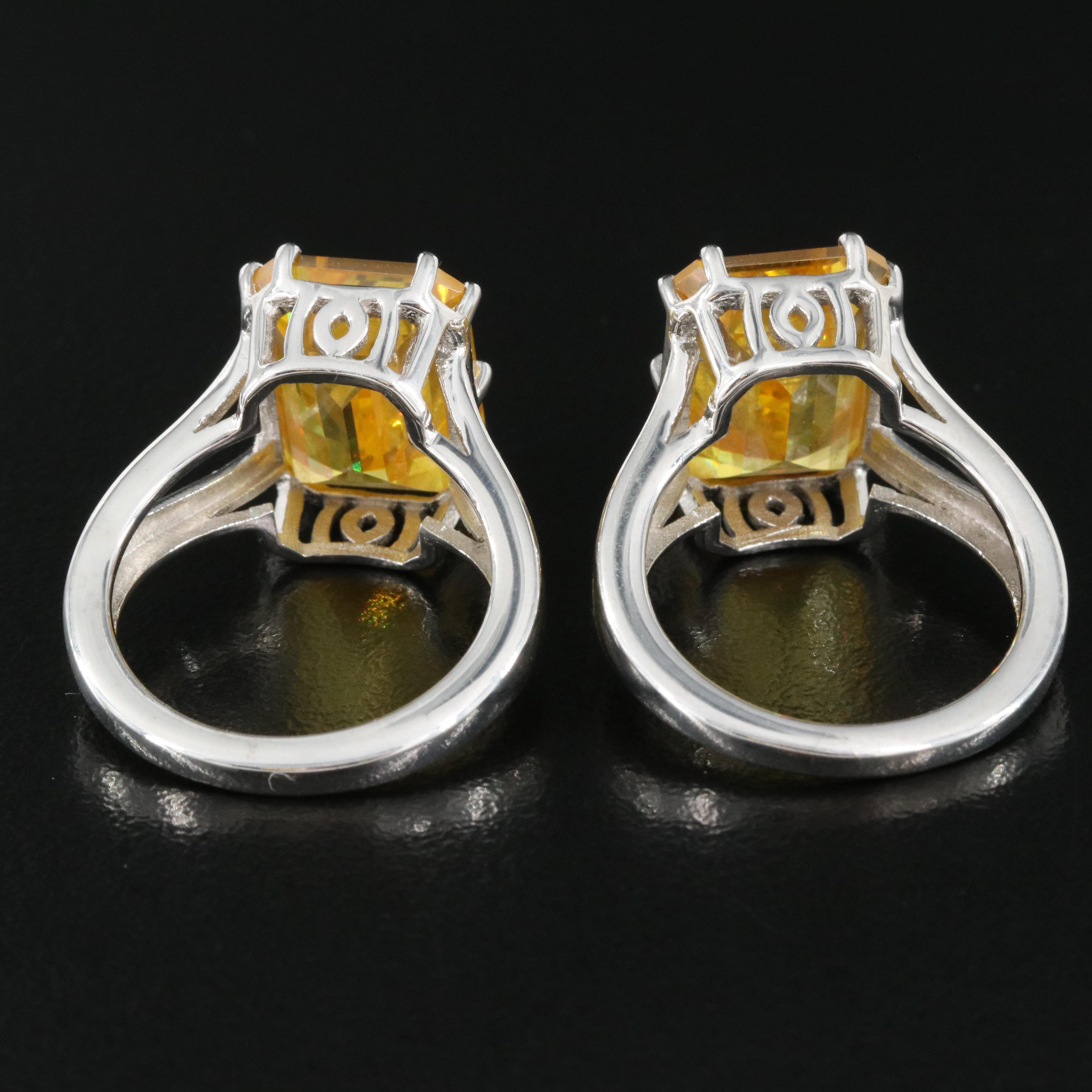 Sterling Cubic Zirconia Rings