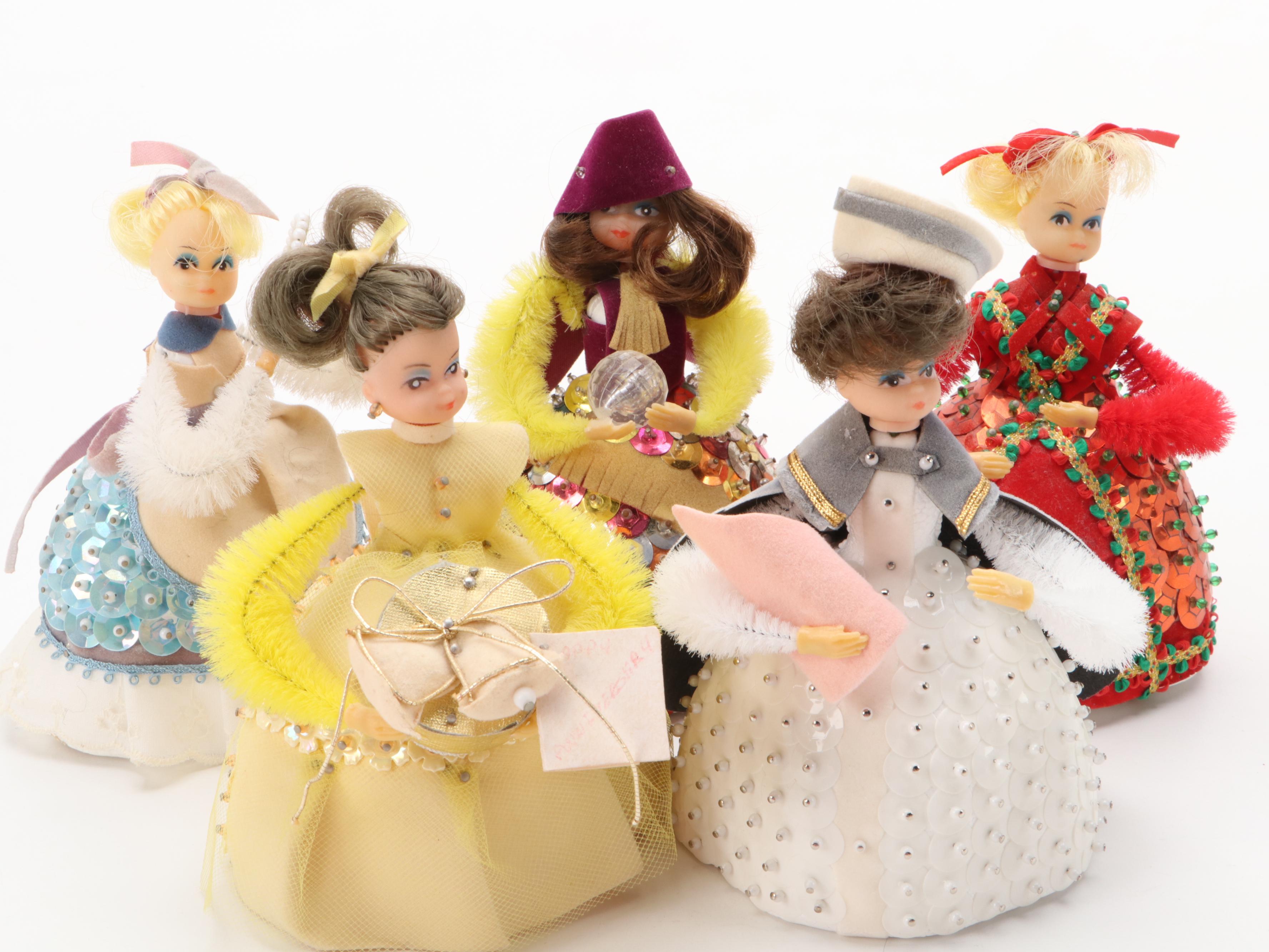 Li'l Missy "Betsy Ross" and Other Beaded Kit Dolls, 1970s