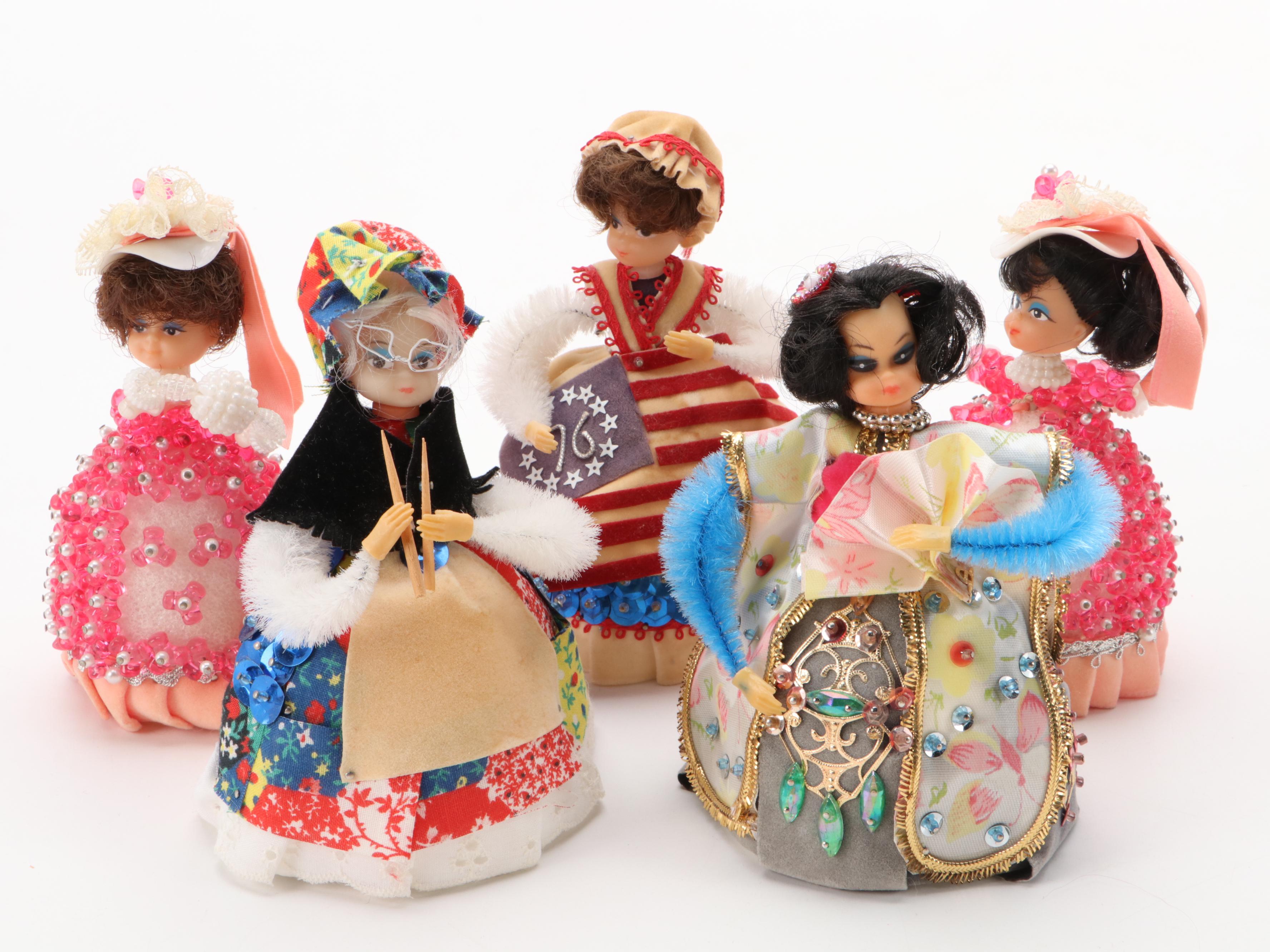 Li'l Missy "Betsy Ross" and Other Beaded Kit Dolls, 1970s