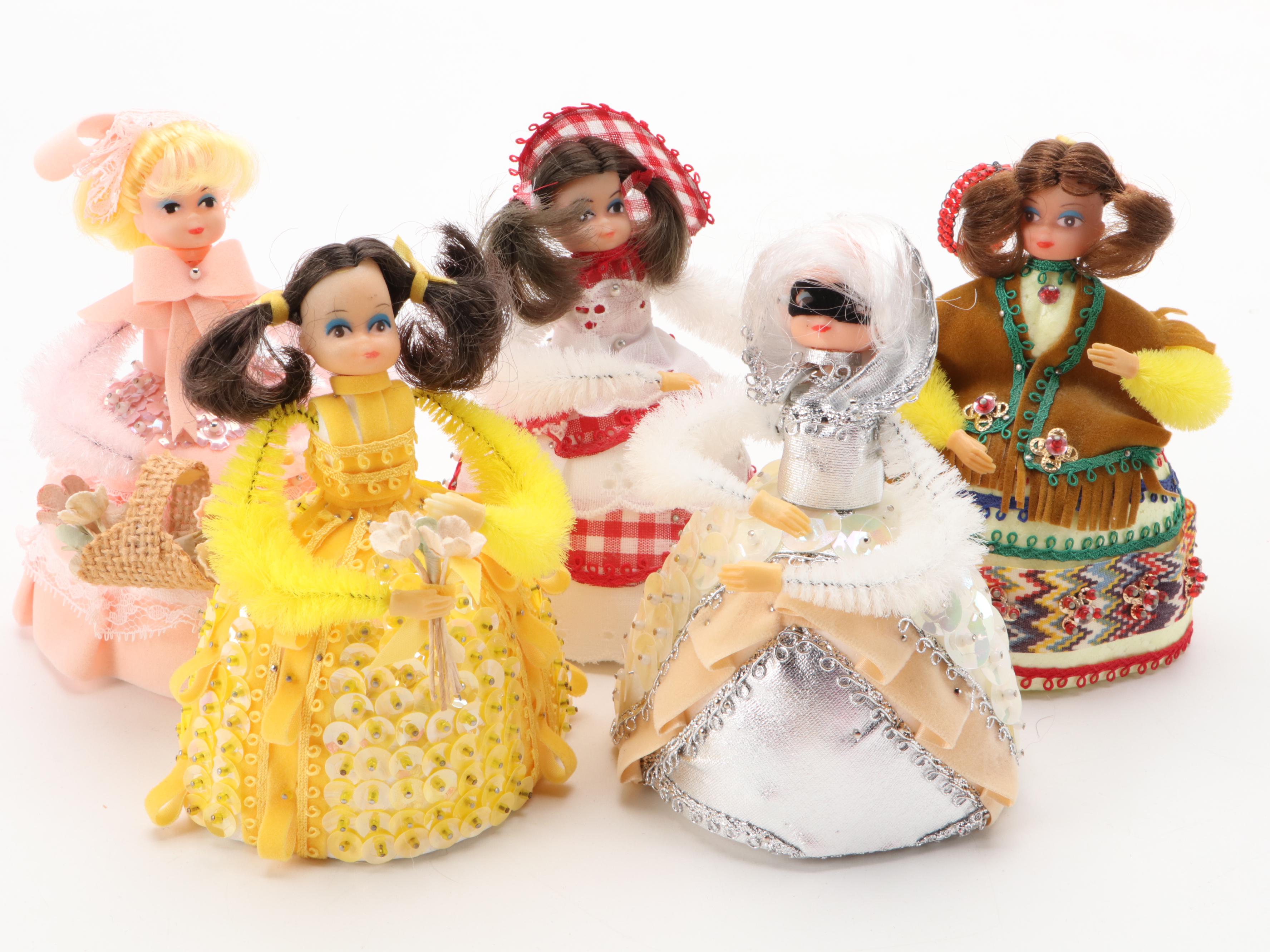 Li'l Missy "Betsy Ross" and Other Beaded Kit Dolls, 1970s