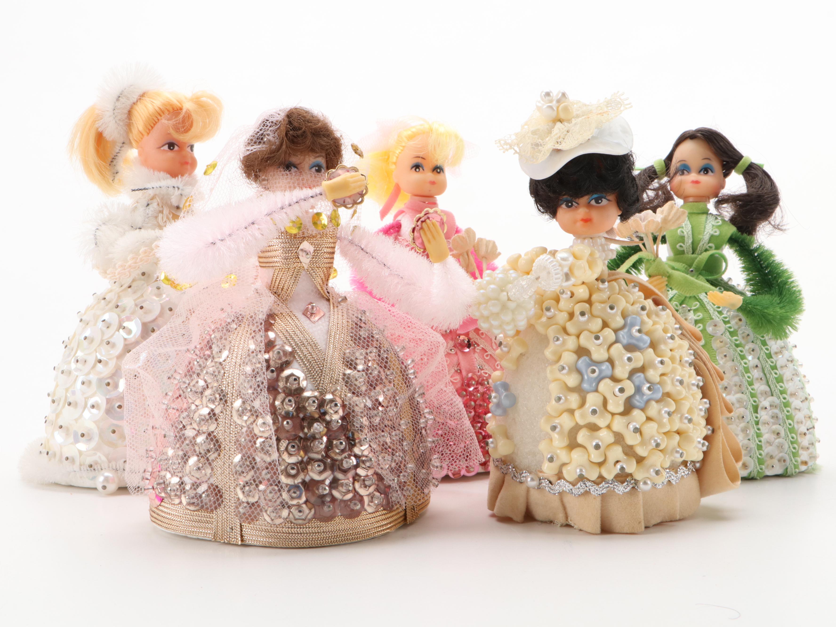 Li'l Missy "Betsy Ross" and Other Beaded Kit Dolls, 1970s