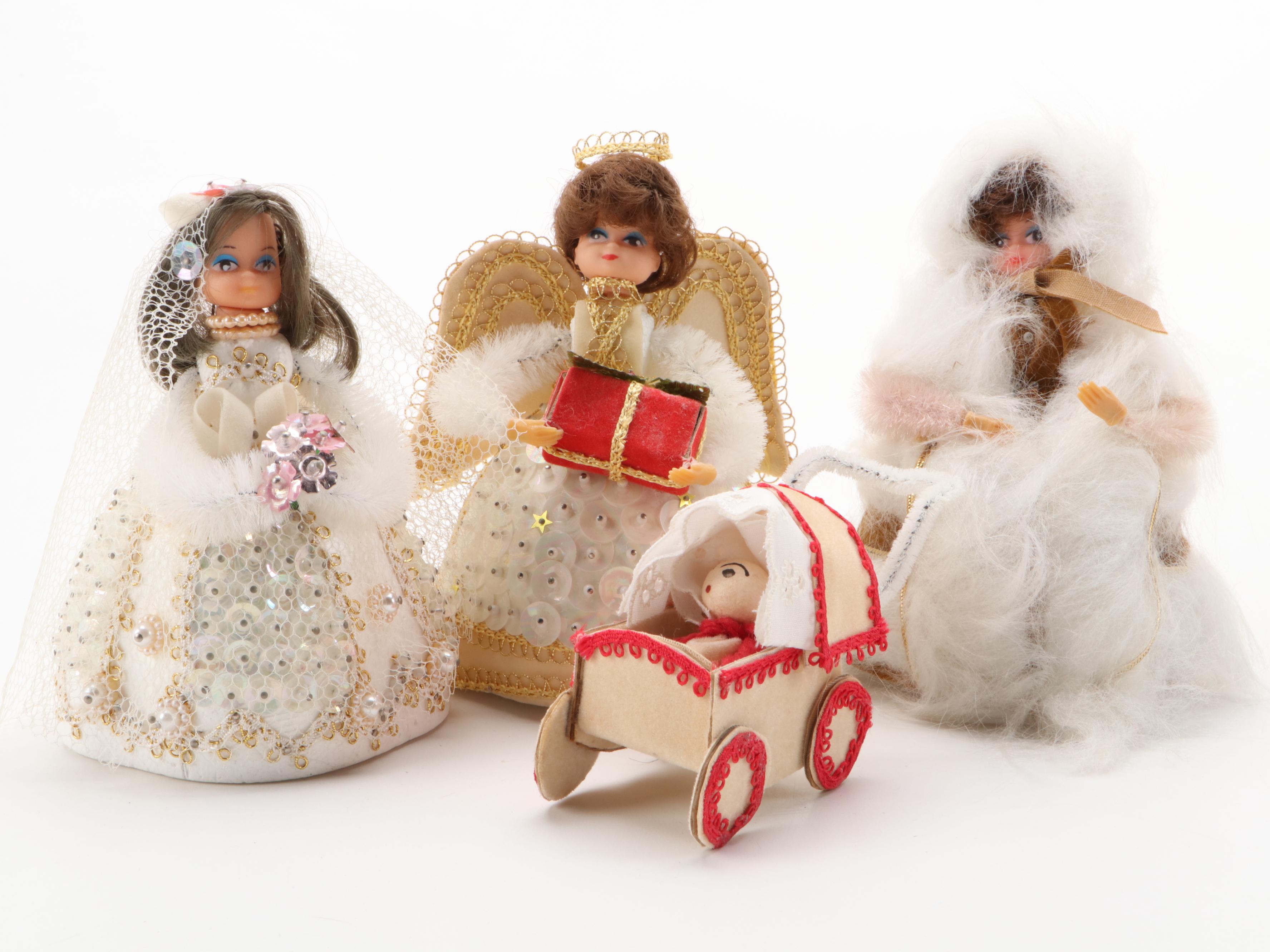 Li'l Missy "Betsy Ross" and Other Beaded Kit Dolls, 1970s