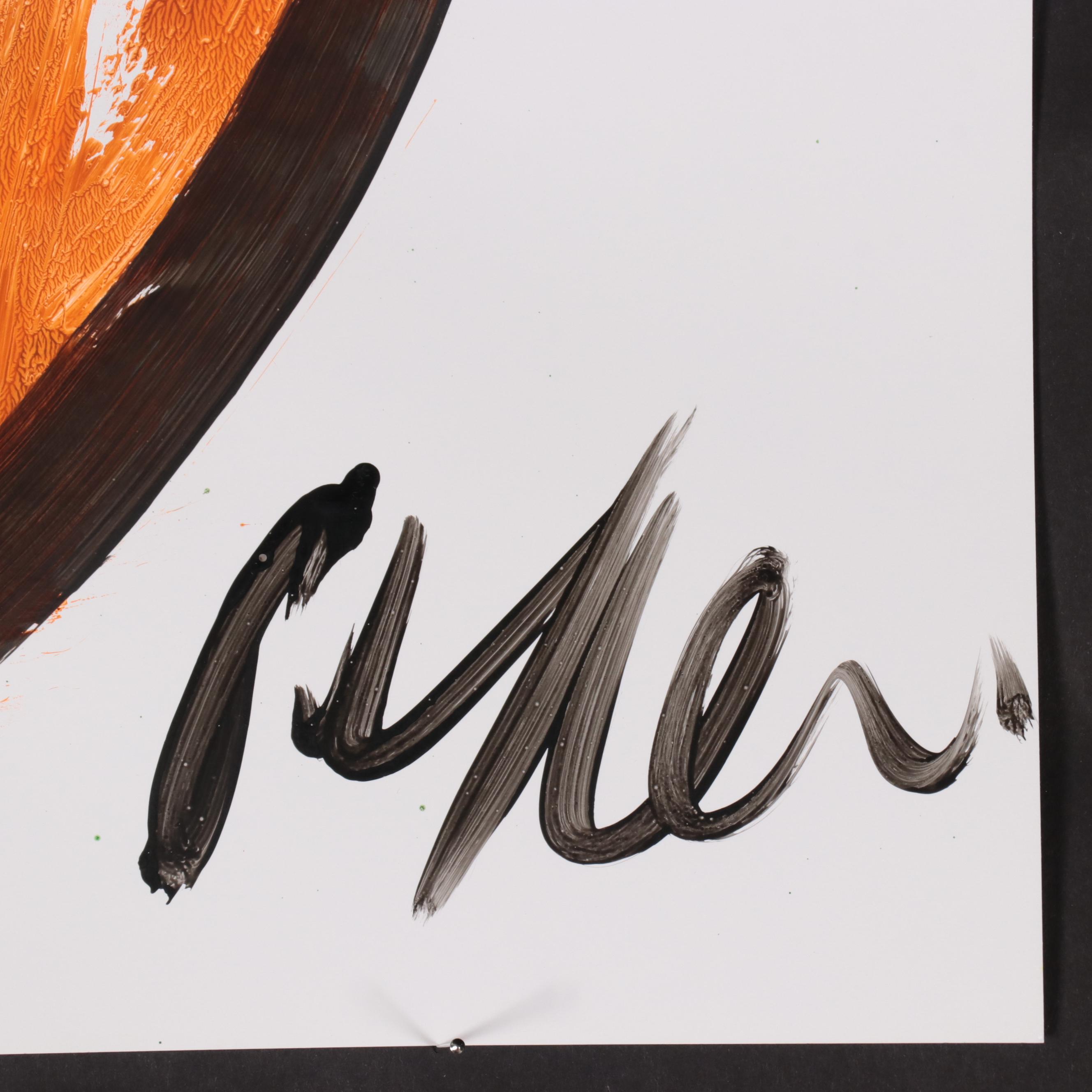 Peter Keil Abstract Portrait Acrylic Painting