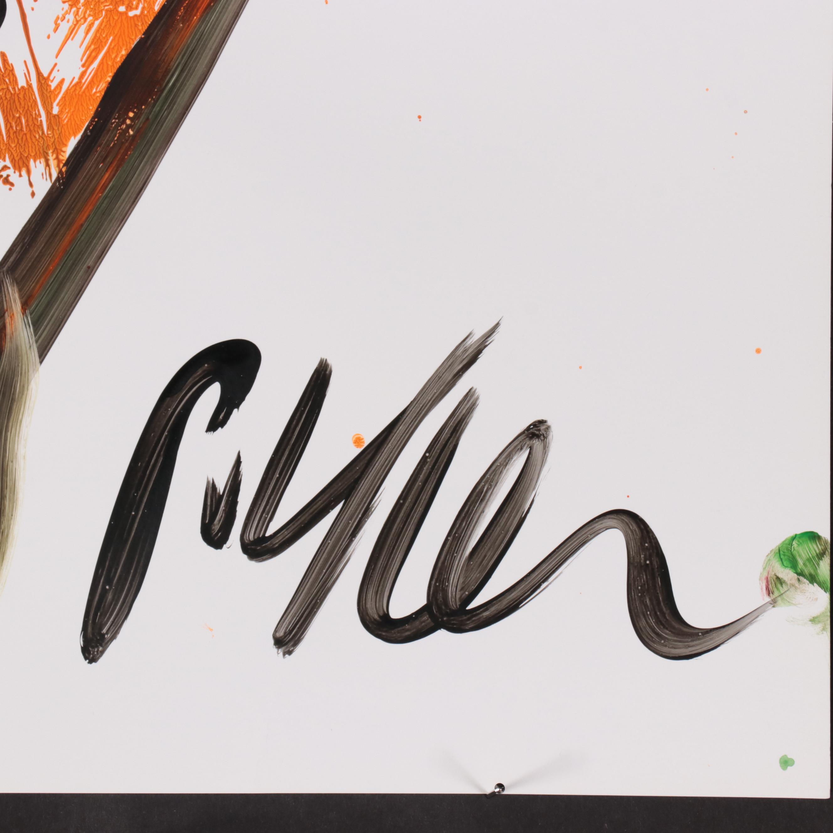 Peter Keil Abstract Portrait Acrylic Painting