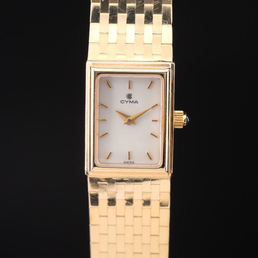 Cyma 14K Quartz Wristwatch