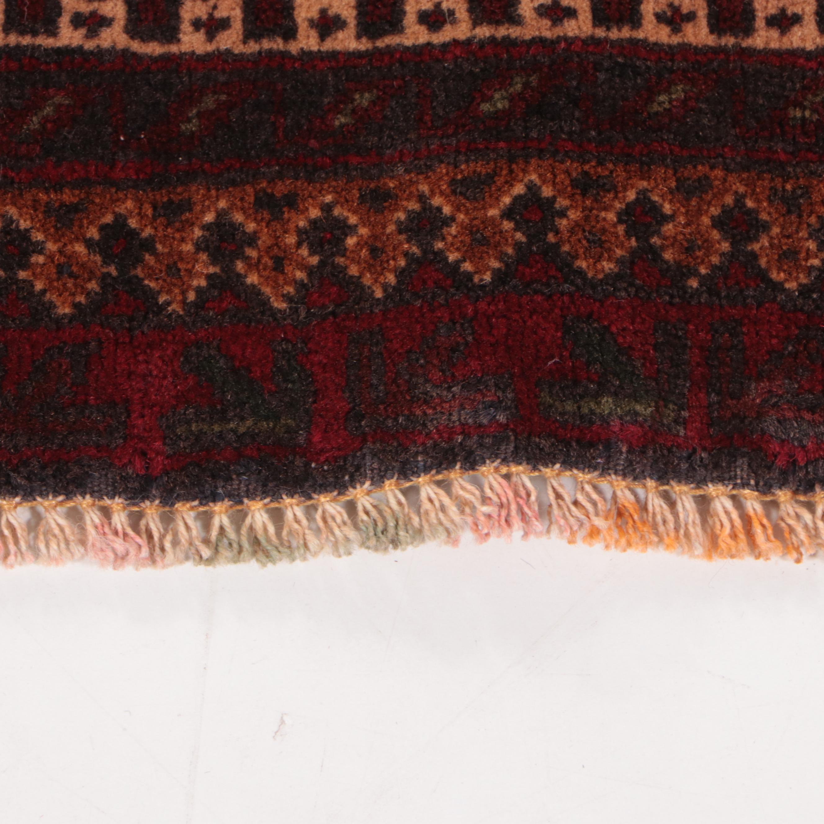 2'10 x 4'4 Hand-Knotted Afghan Baluch Prayer Rug