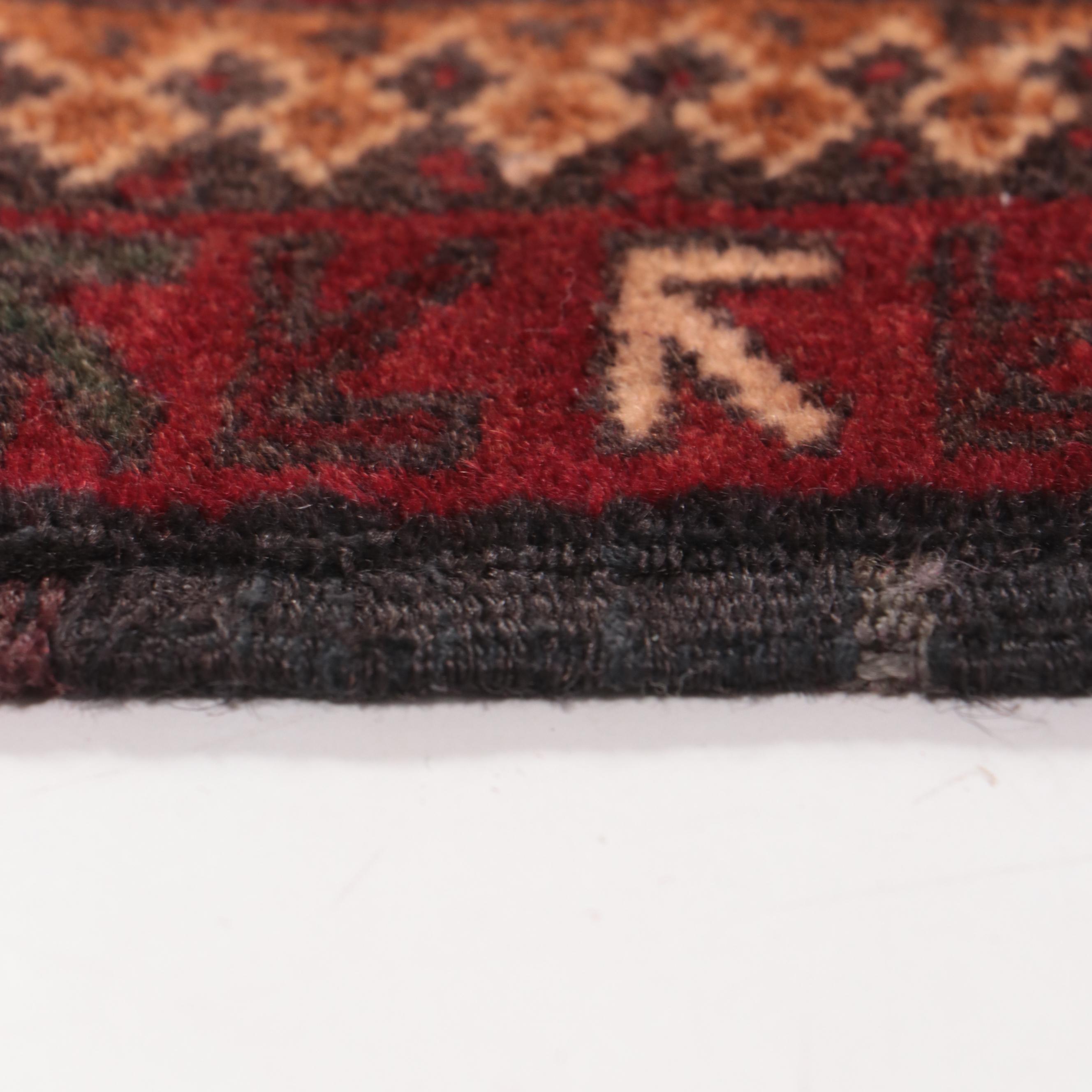 2'10 x 4'4 Hand-Knotted Afghan Baluch Prayer Rug