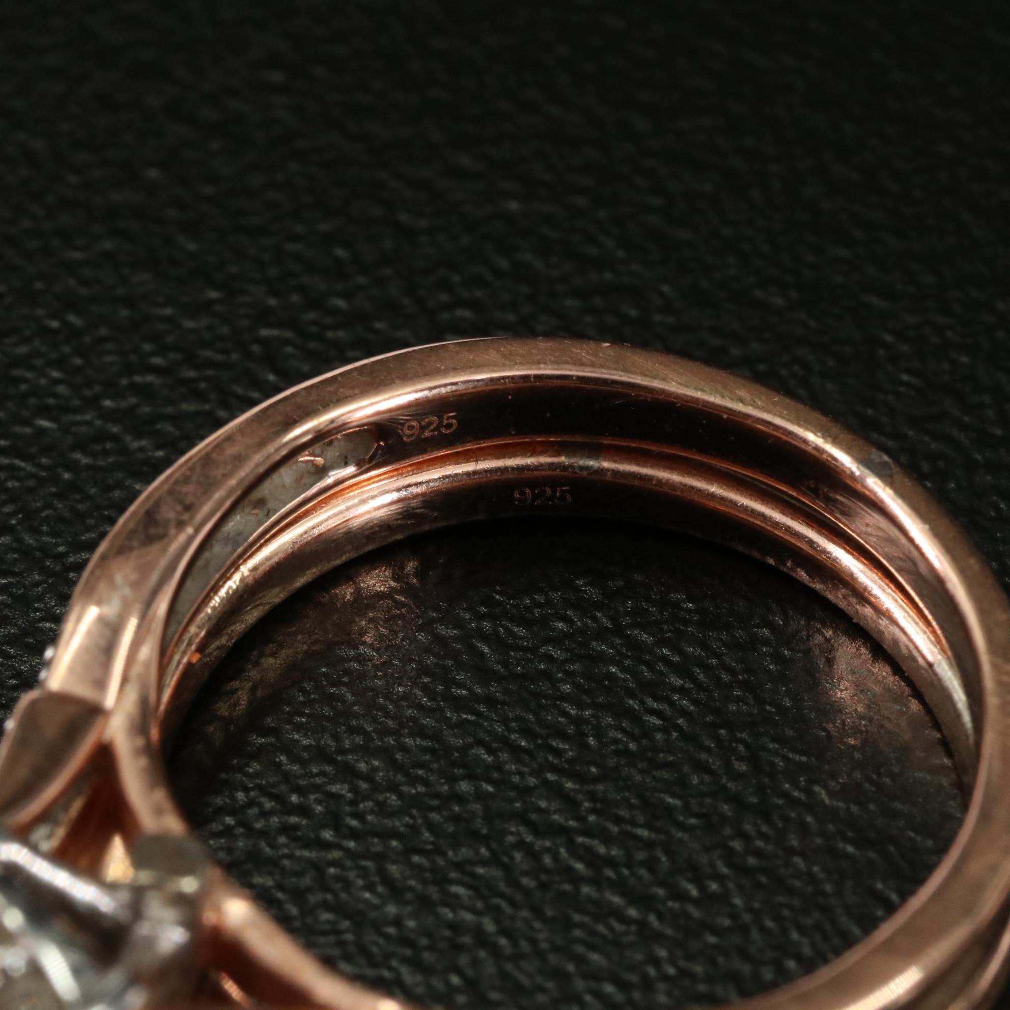 Sterling 0.34 CTW Diamond Rings